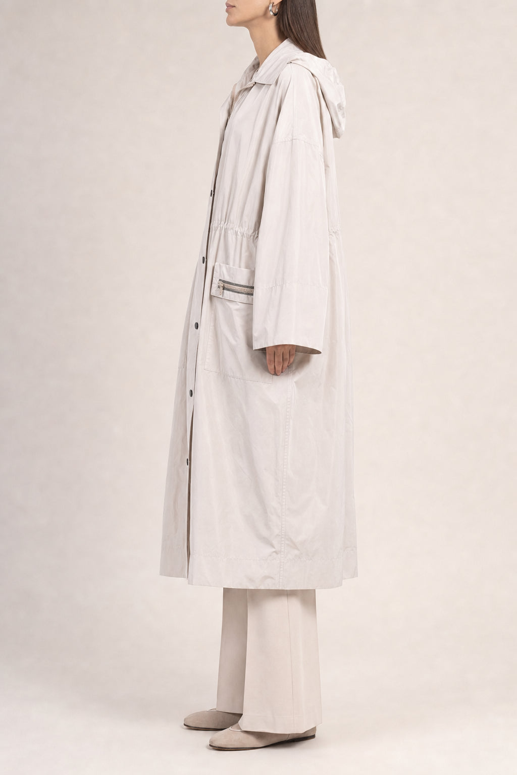 BRUNELLO CUCINELLI WOMEN'S YOGURT COTTON BLEND JACKET