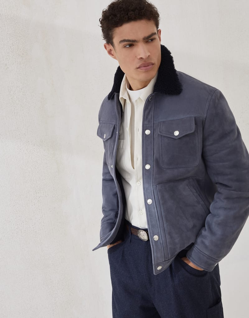 BRUNELLO CUCINELLI MEN'S ENGLISH WHITE COTTON BUTTON FRONT SHIRT