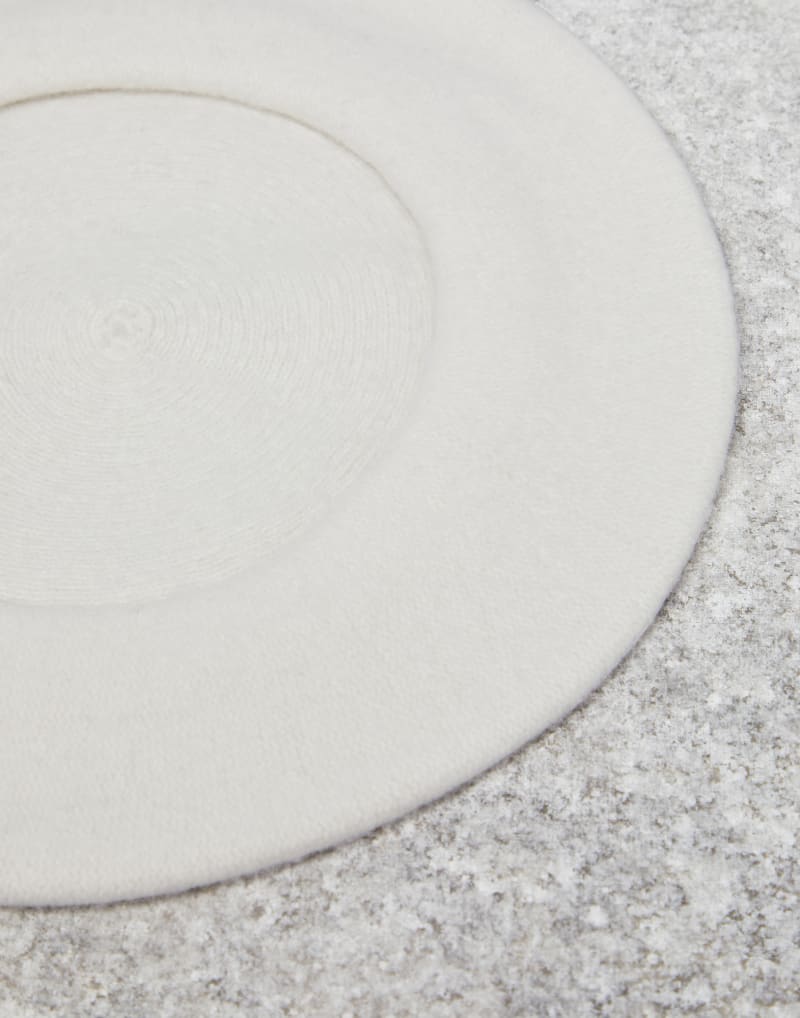 BRUNELLO CUCINELLI WOMEN'S WHITE WOOL BERET HAT