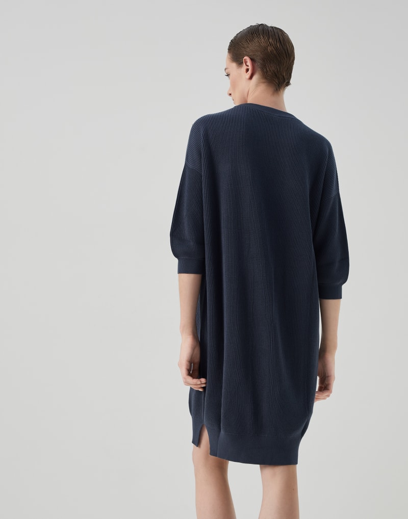 BRUNELLO CUCINELLI WOMEN'S NIGHT RIBBED KNIT DRESS