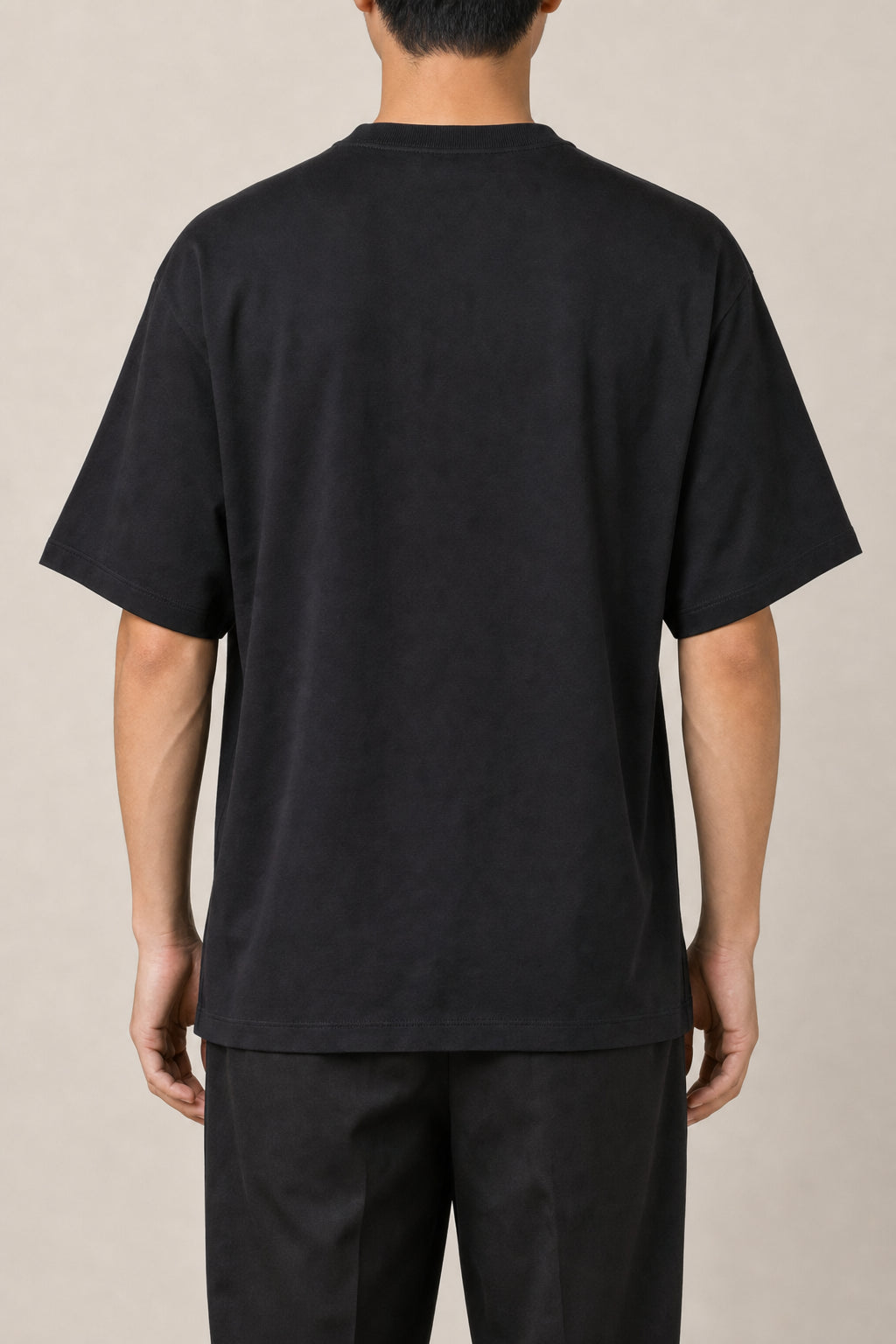 OFF-WHITE MEN'S BLACK COTTON LOGO SHIRT