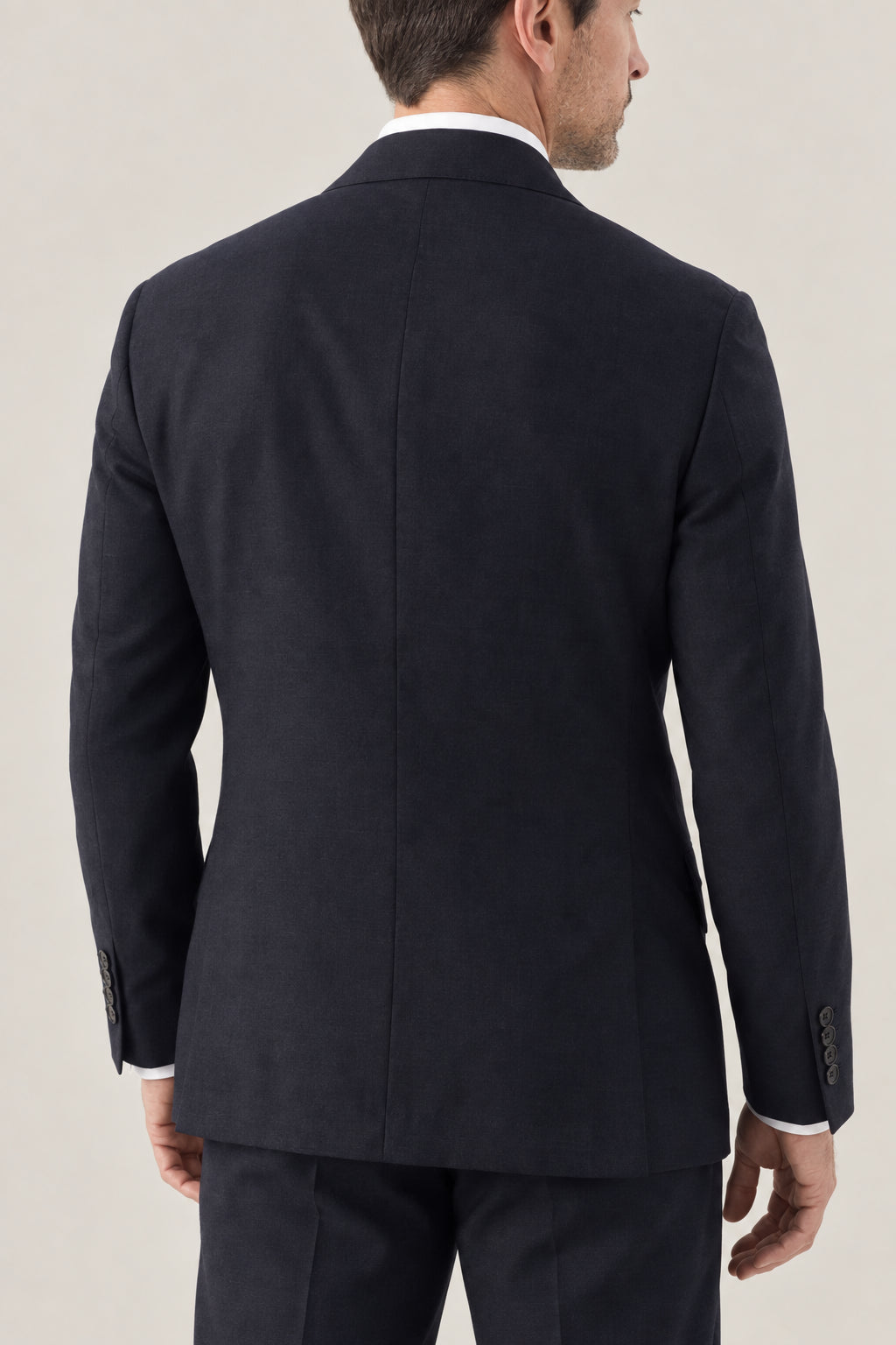 BRUNELLO CUCINELLI MEN'S ANTHRACITE WOOL SILK BLAZER