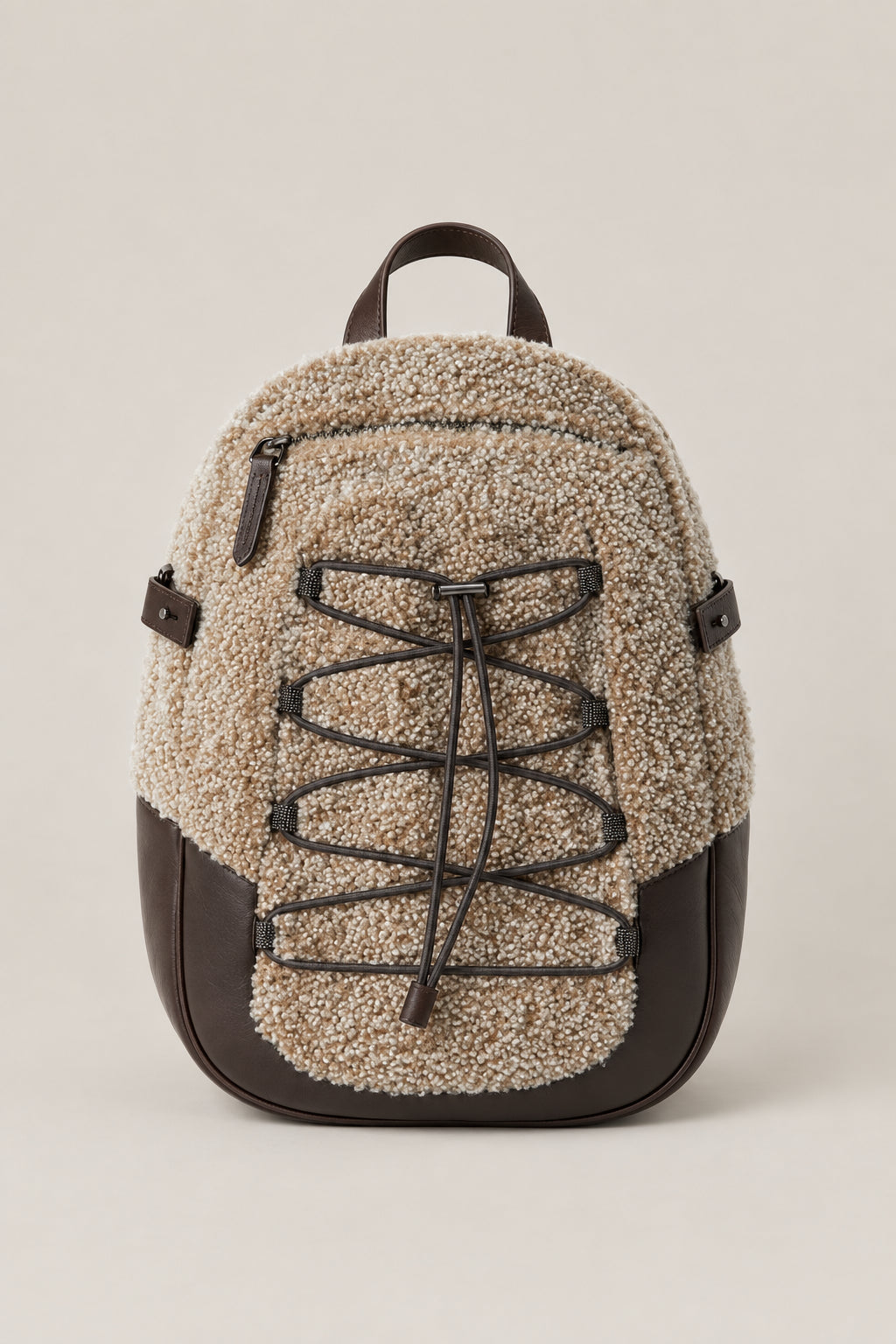 BRUNELLO CUCINELLI WOMEN'S DARK BLUE LEATHER BACKPACK