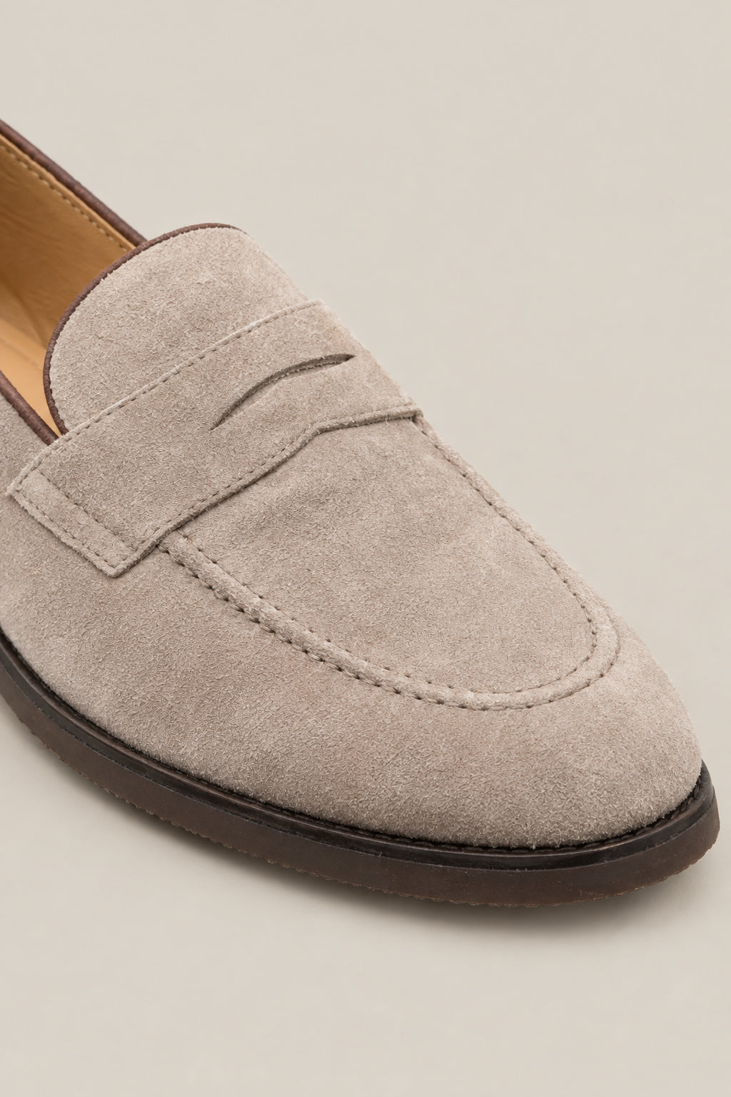 BRUNELLO CUCINELLI MEN'S AVOLA SUEDE PENNY LOAFER SHOES