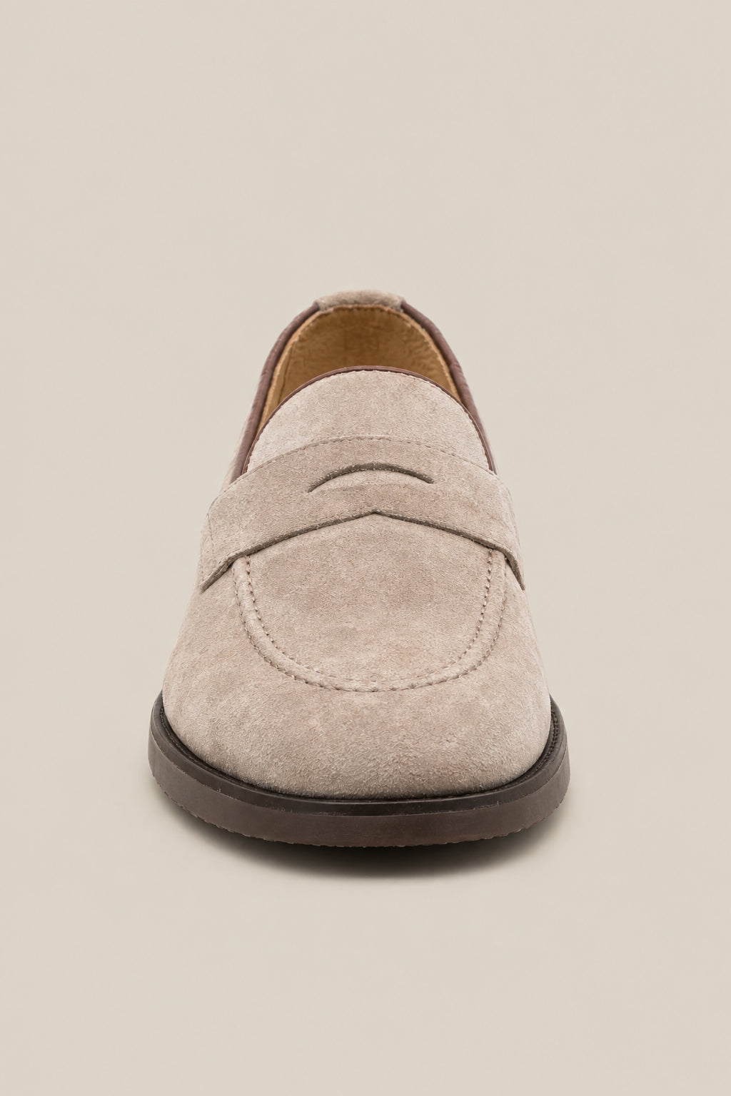 BRUNELLO CUCINELLI MEN'S AVOLA SUEDE PENNY LOAFER SHOES