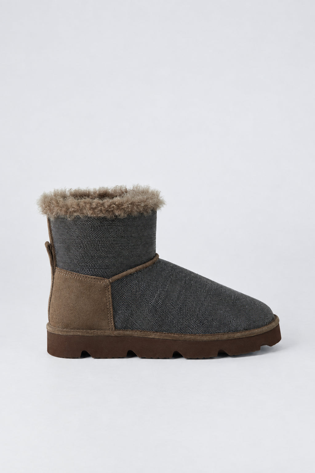 BRUNELLO CUCINELLI WOMEN'S PEAT SHEARLING LINED ANKLE BOOTS