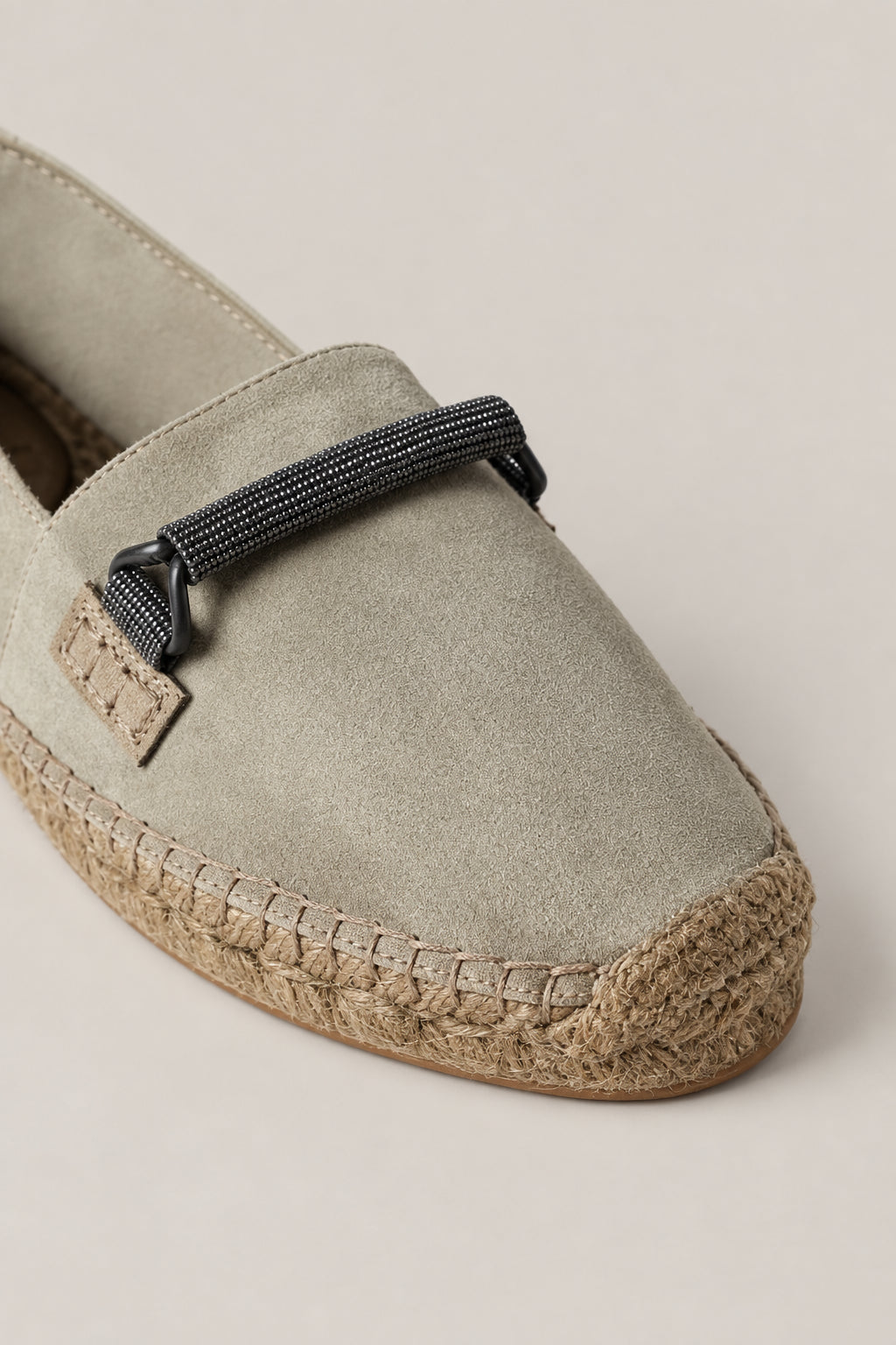 BRUNELLO CUCINELLI WOMEN'S ICE LEATHER ESPADRILLE SHOES