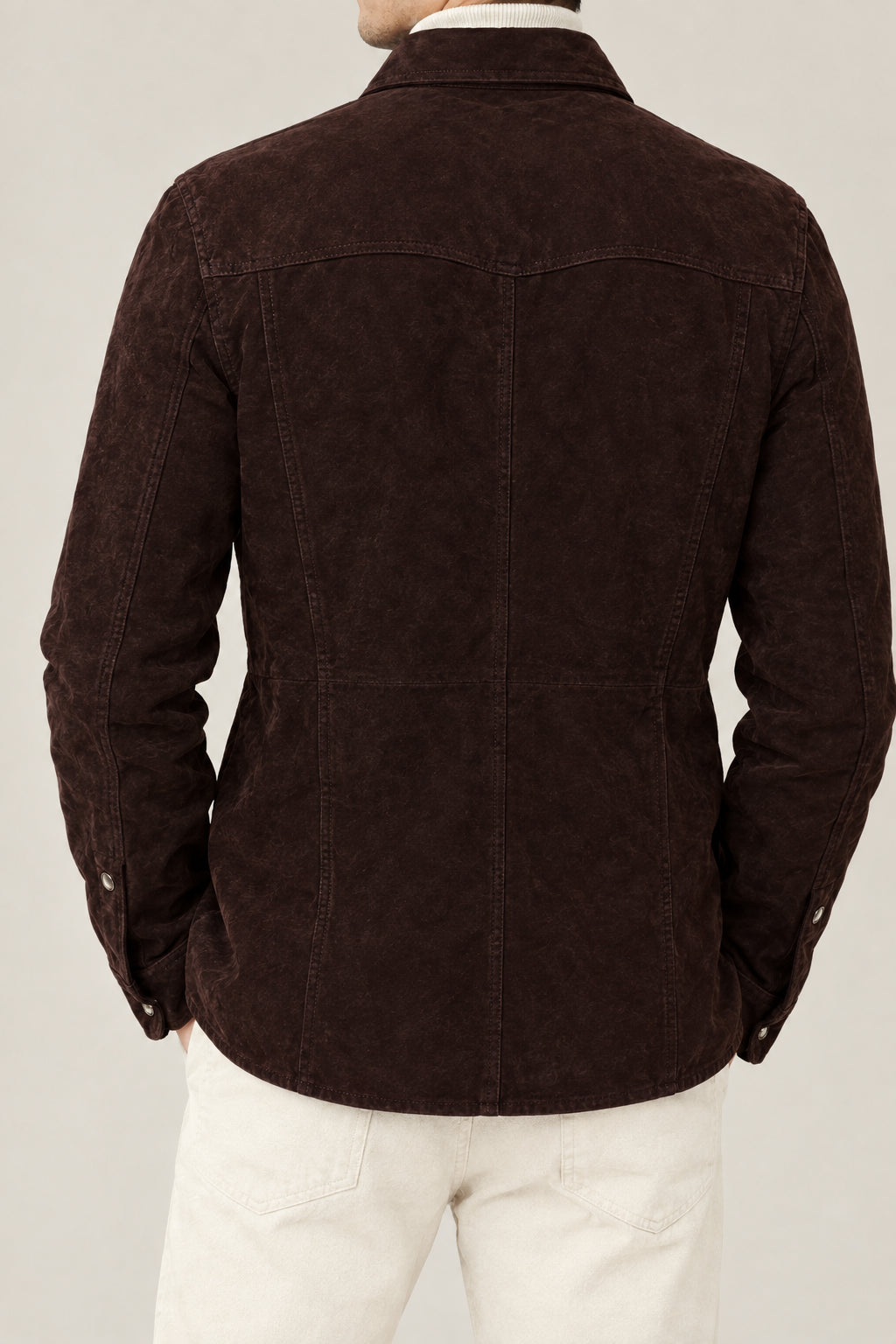 BRUNELLO CUCINELLI MEN'S MOORS HEAD SUEDE WESTERN JACKET