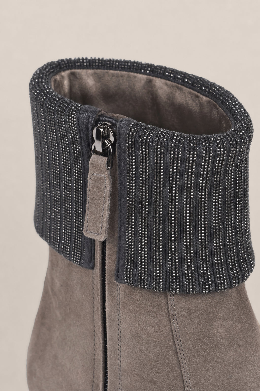 BRUNELLO CUCINELLI WOMEN'S TORBA SUEDE LEATHER ANKLE BOOTS