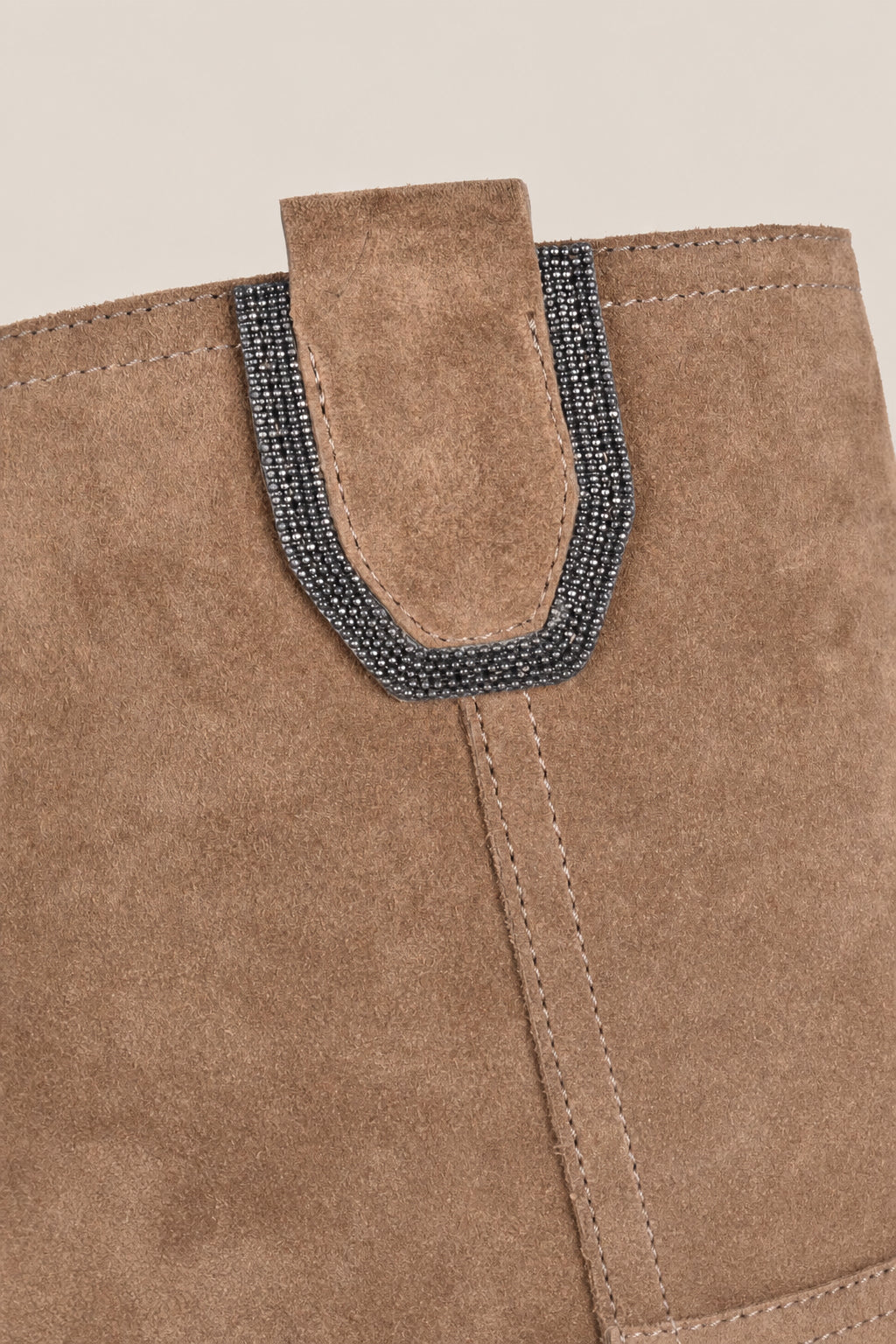 BRUNELLO CUCINELLI WOMEN'S SUEDE MID CALF COWBOY STYLE BOOTS
