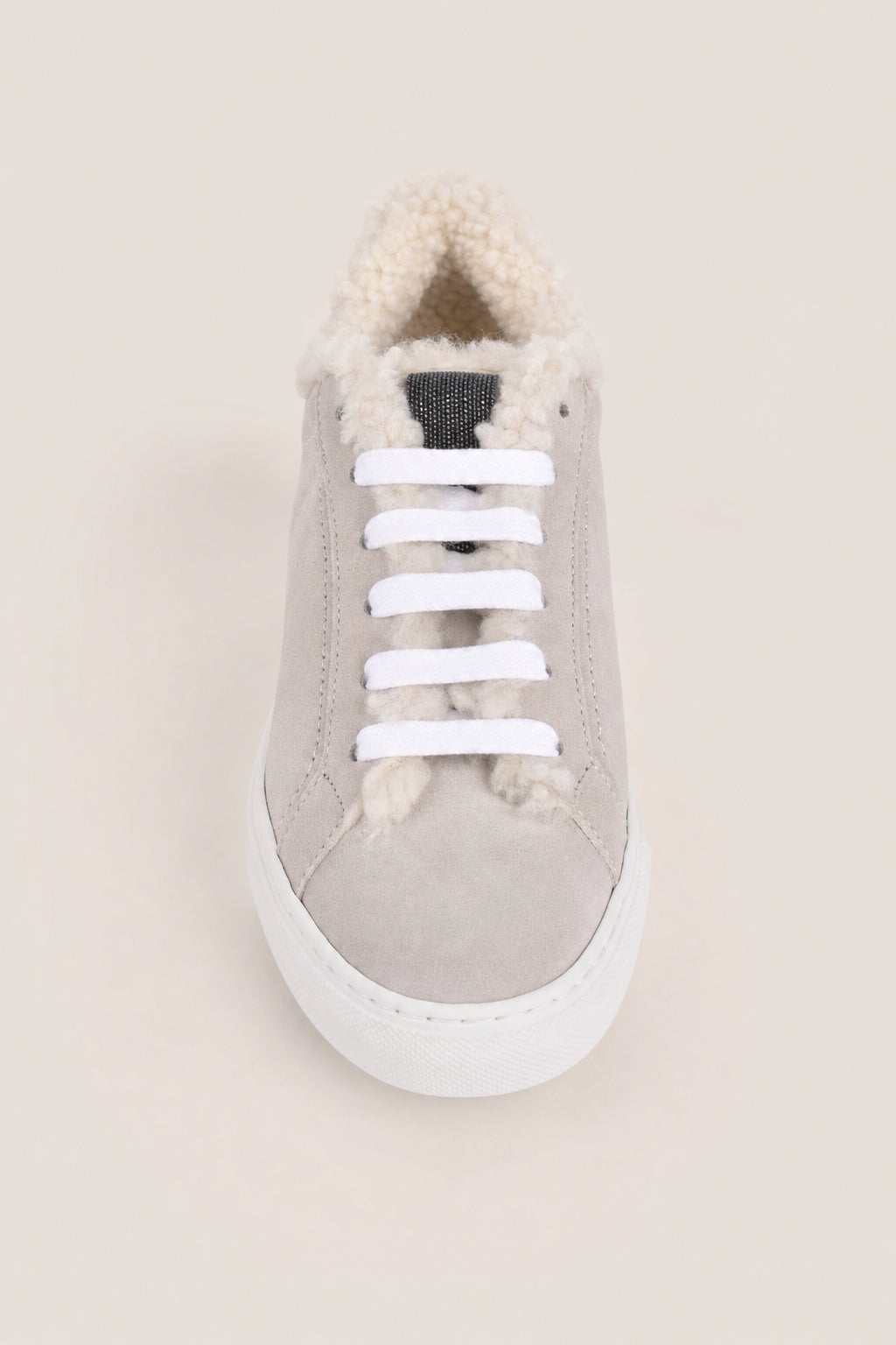 BRUNELLO CUCINELLI WOMEN'S QUARZO SUEDE SHEARLING LINED SNEAKER