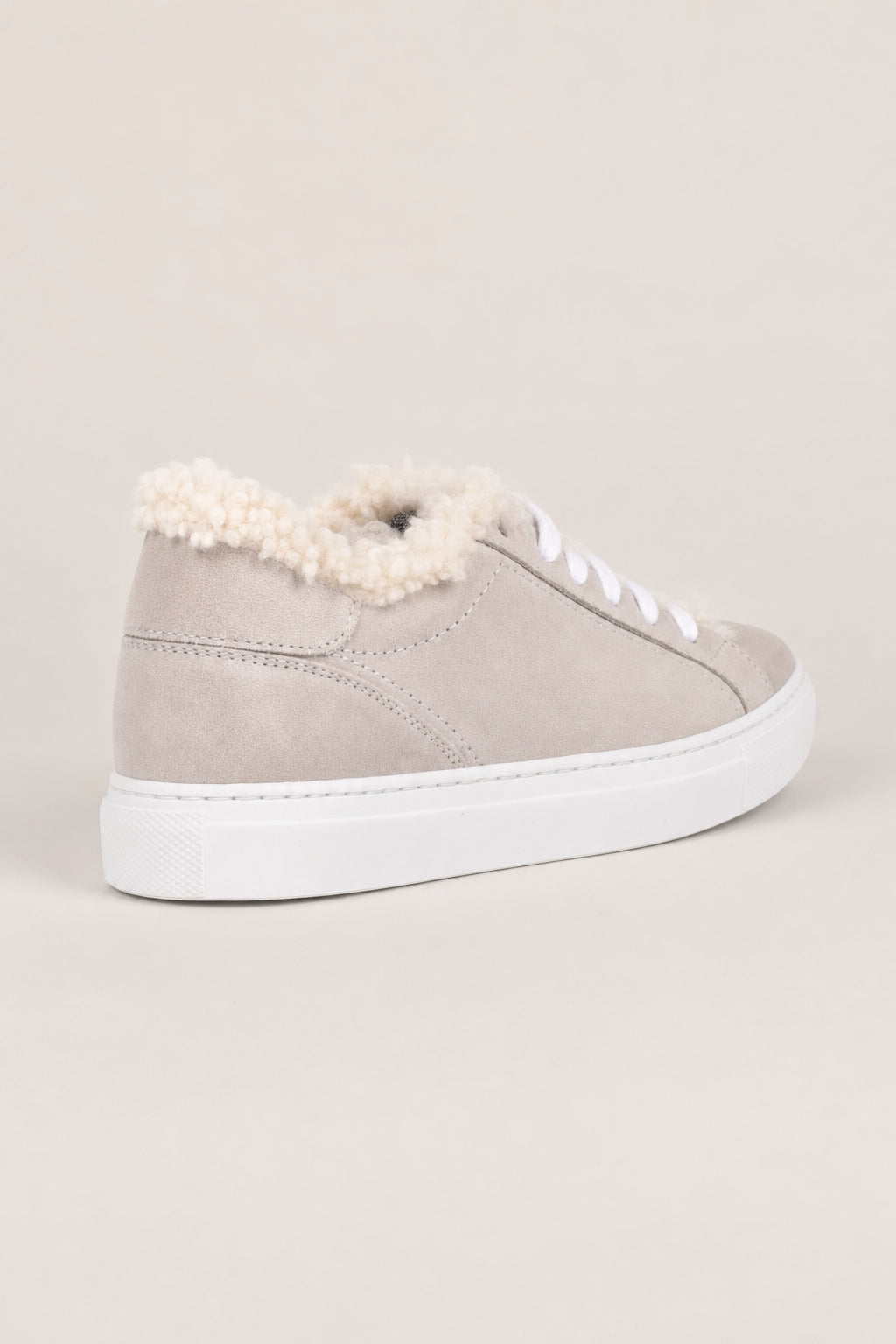 BRUNELLO CUCINELLI WOMEN'S QUARZO SUEDE SHEARLING LINED SNEAKER