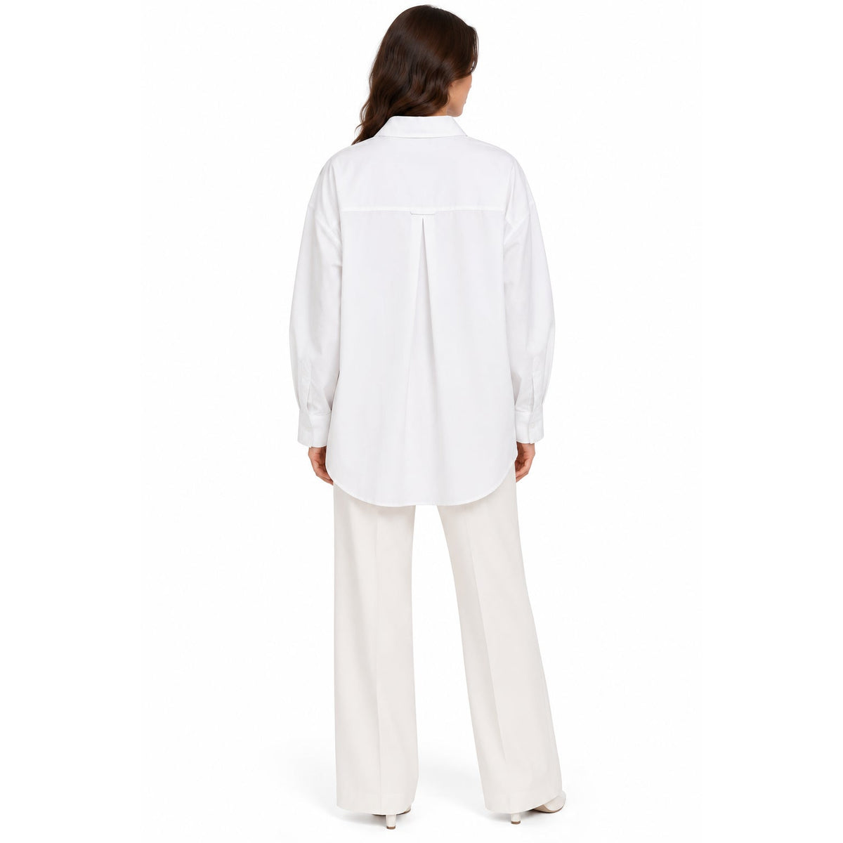 Peserico White Long Sleeve Button Up Shirt