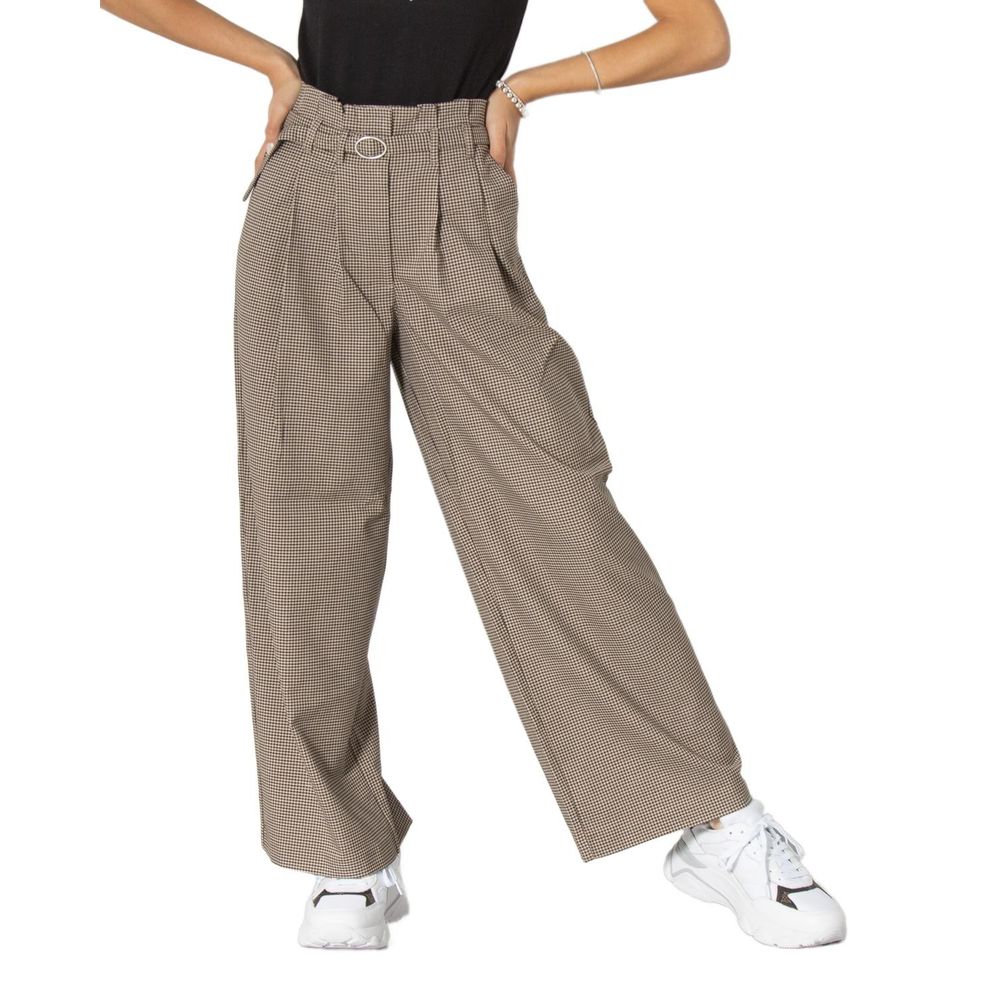 Only Beige Elastane Casual Pants