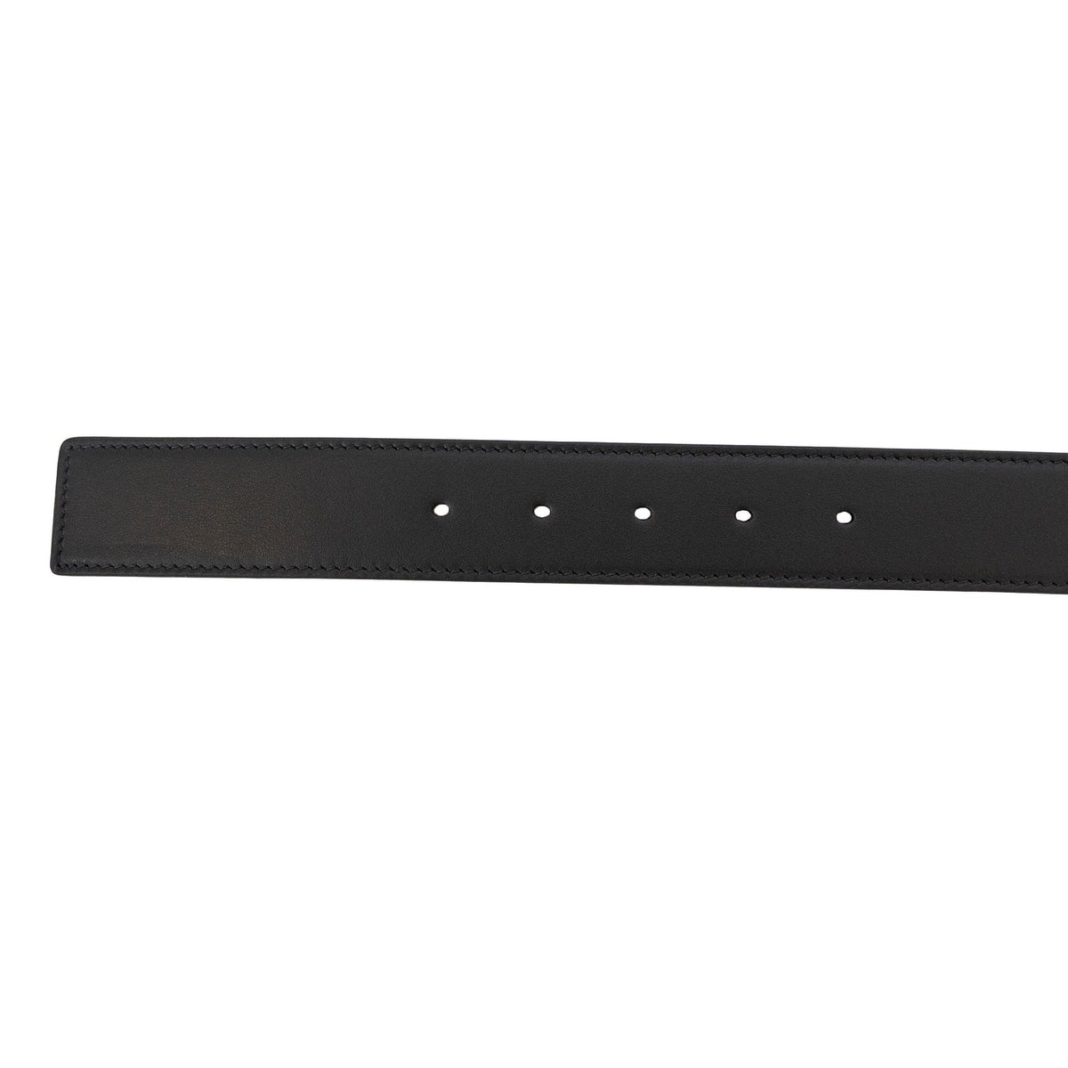 Balmain Black Leather B Buckle Belt