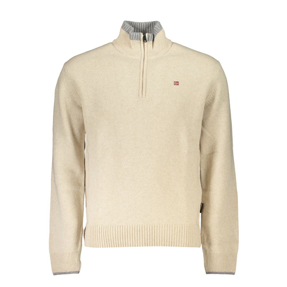 Napapijri Beige Tessuto Men Sweater
