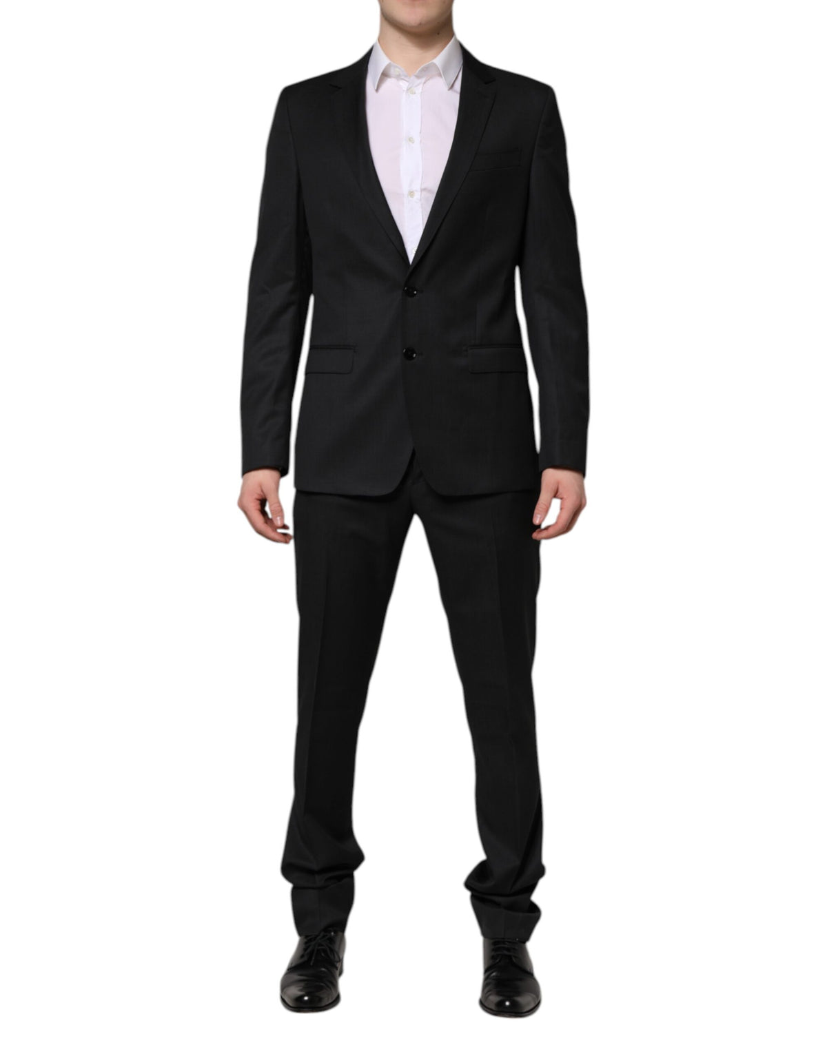Dolce & Gabbana Dark Gray MARTINI 2 Pc Single Breasted Suit