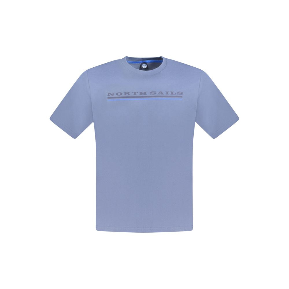 North Sails Blu Cotton Men T-Shirt