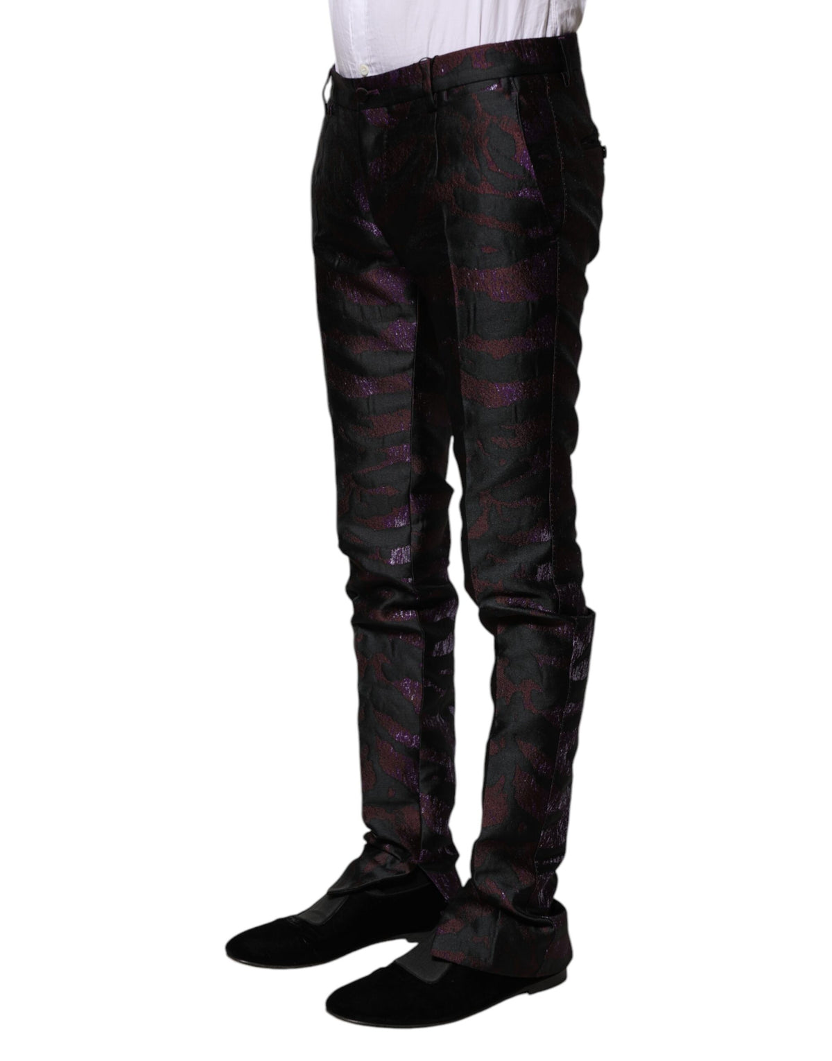 Dolce & Gabbana Multicolor Polyester Patterned Pants