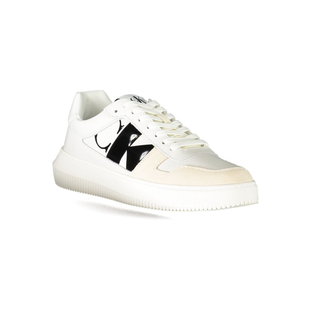 Calvin Klein Bianco Leather Men Sneaker