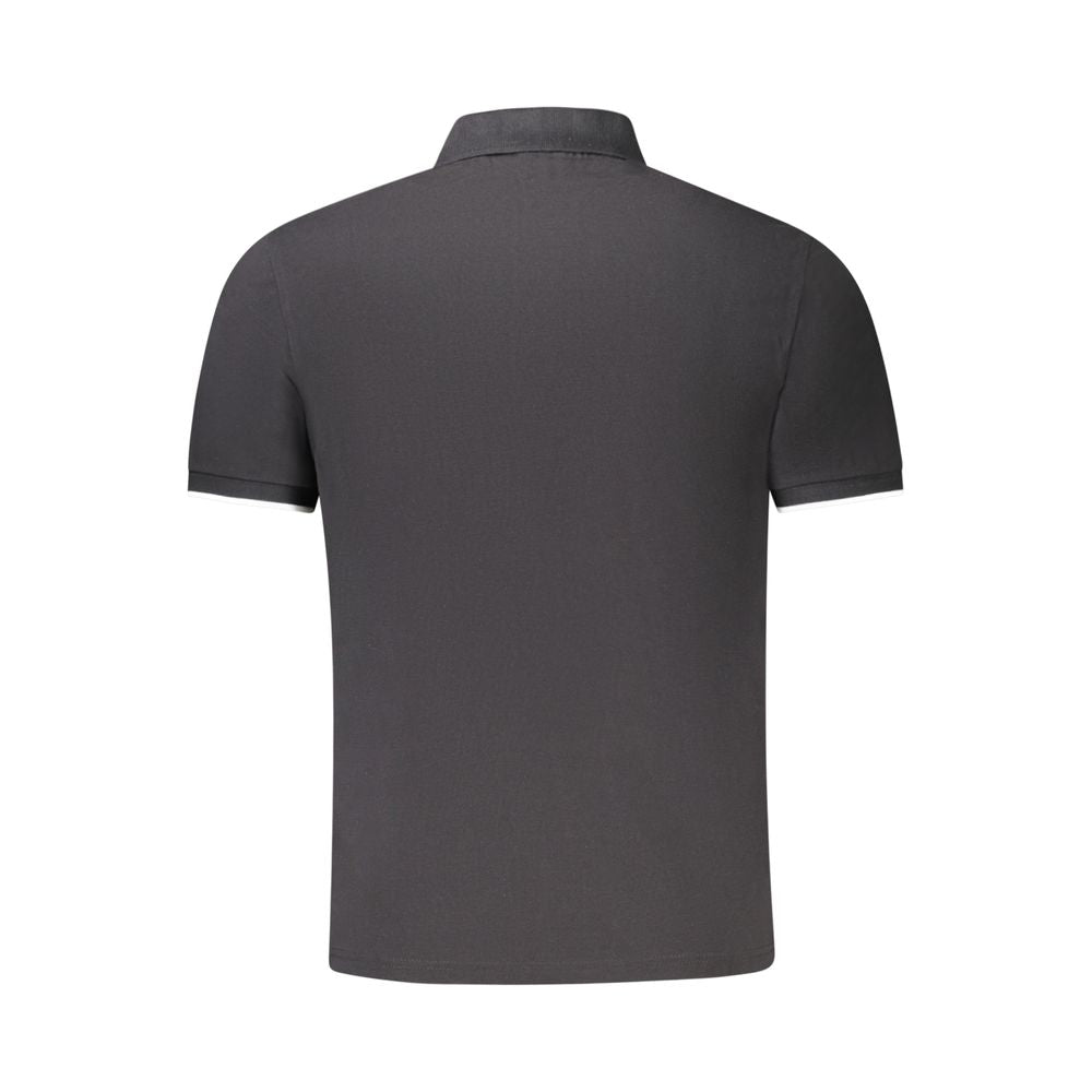 North Sails Black Cotton Men Polo