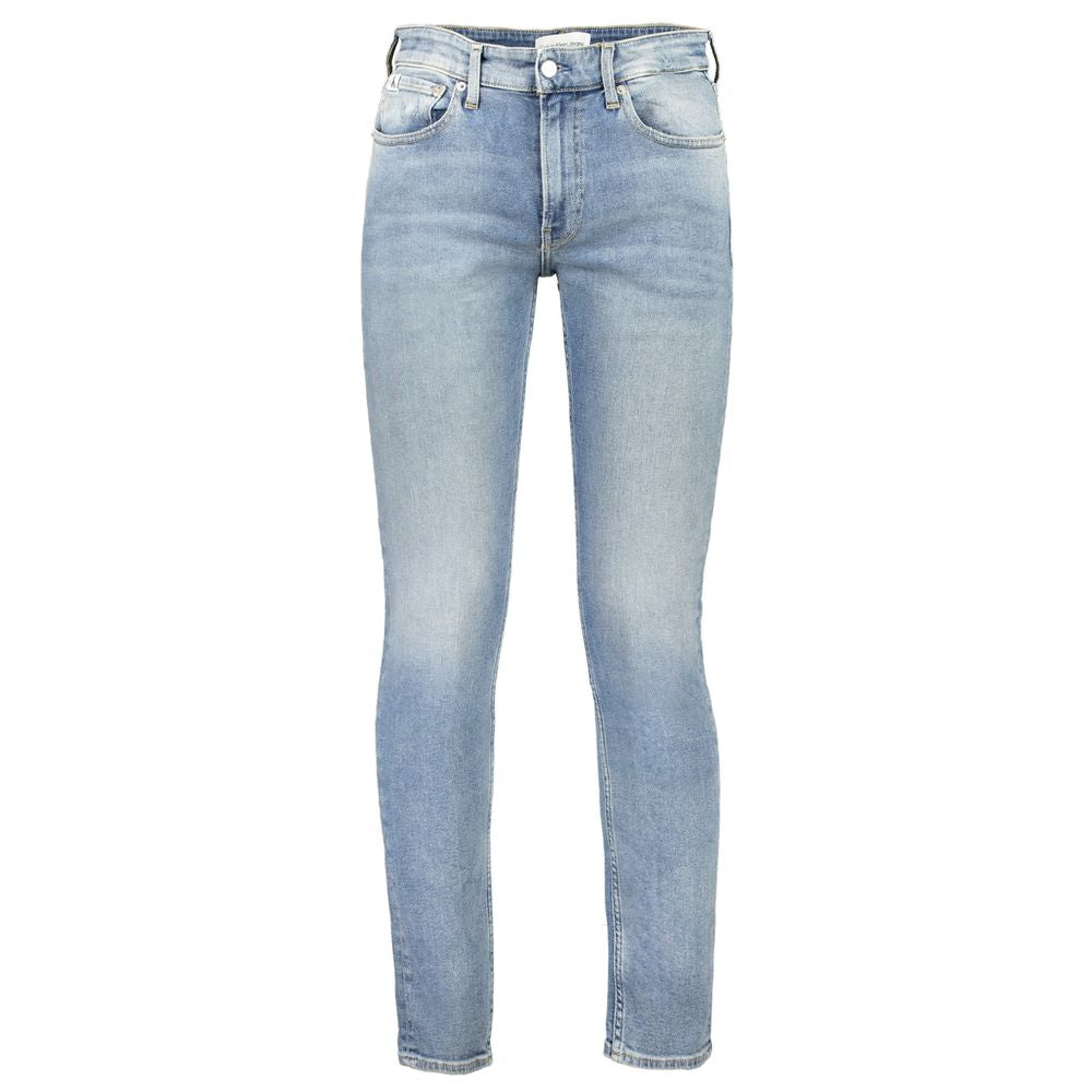 Calvin Klein Blu Cotton Men's Slim Jeans