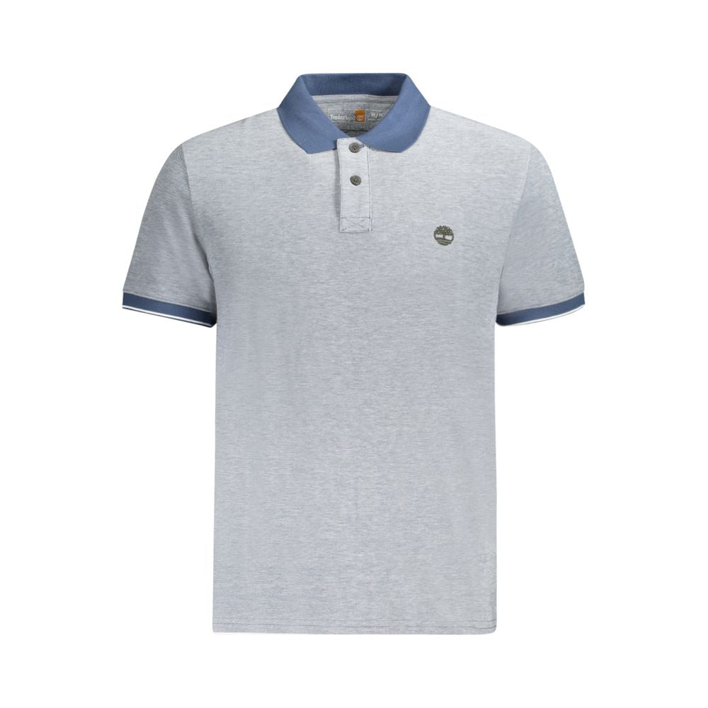Timberland Blue Cotton Men Polo Shirt