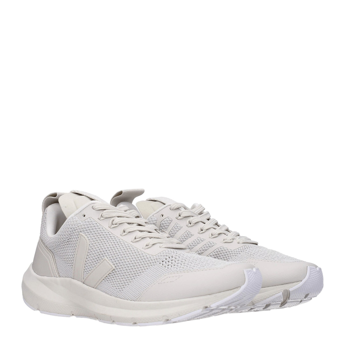 Veja Gray Fabric Athletic Sneakers