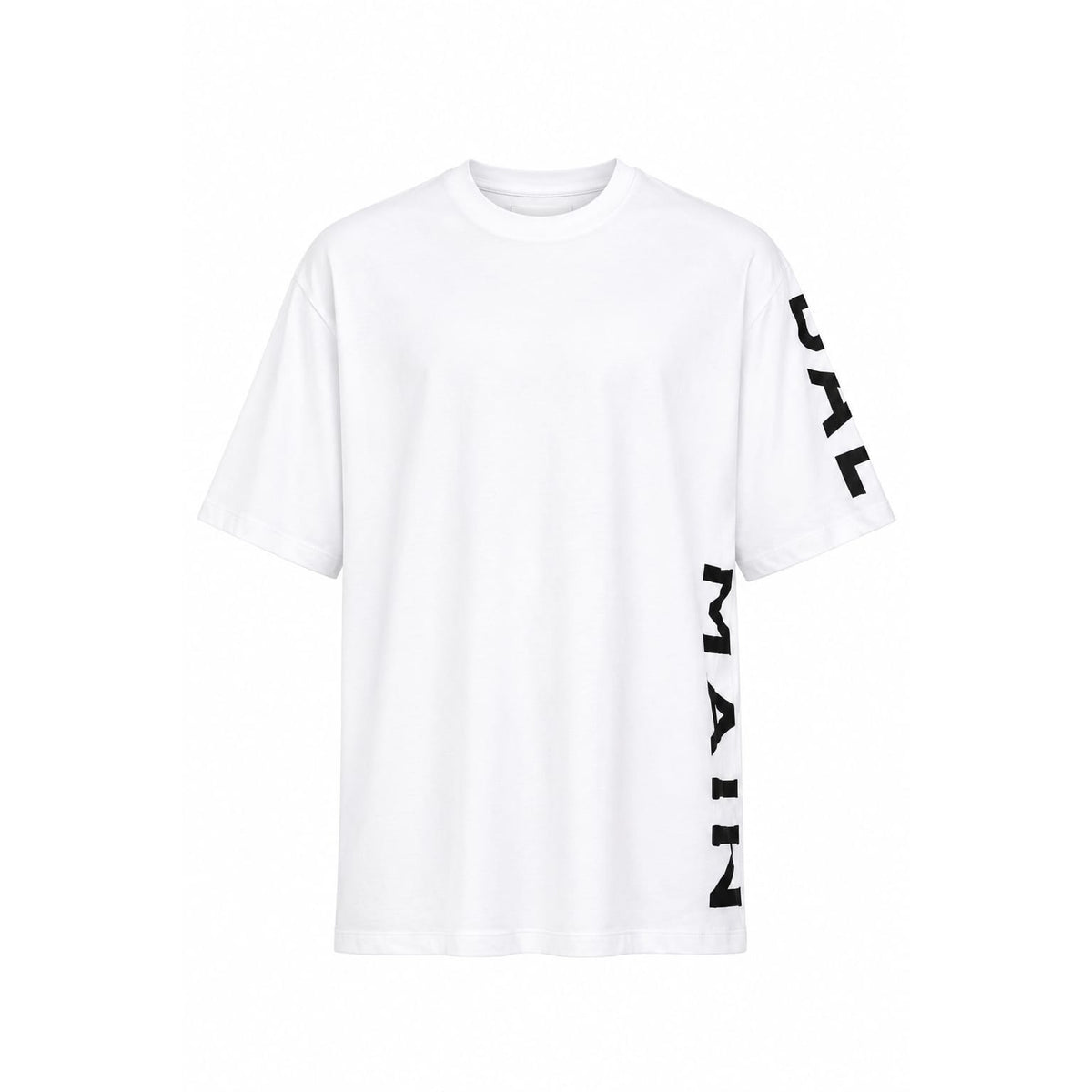 Balmain White Short Sleeve Logo Print T Shirt