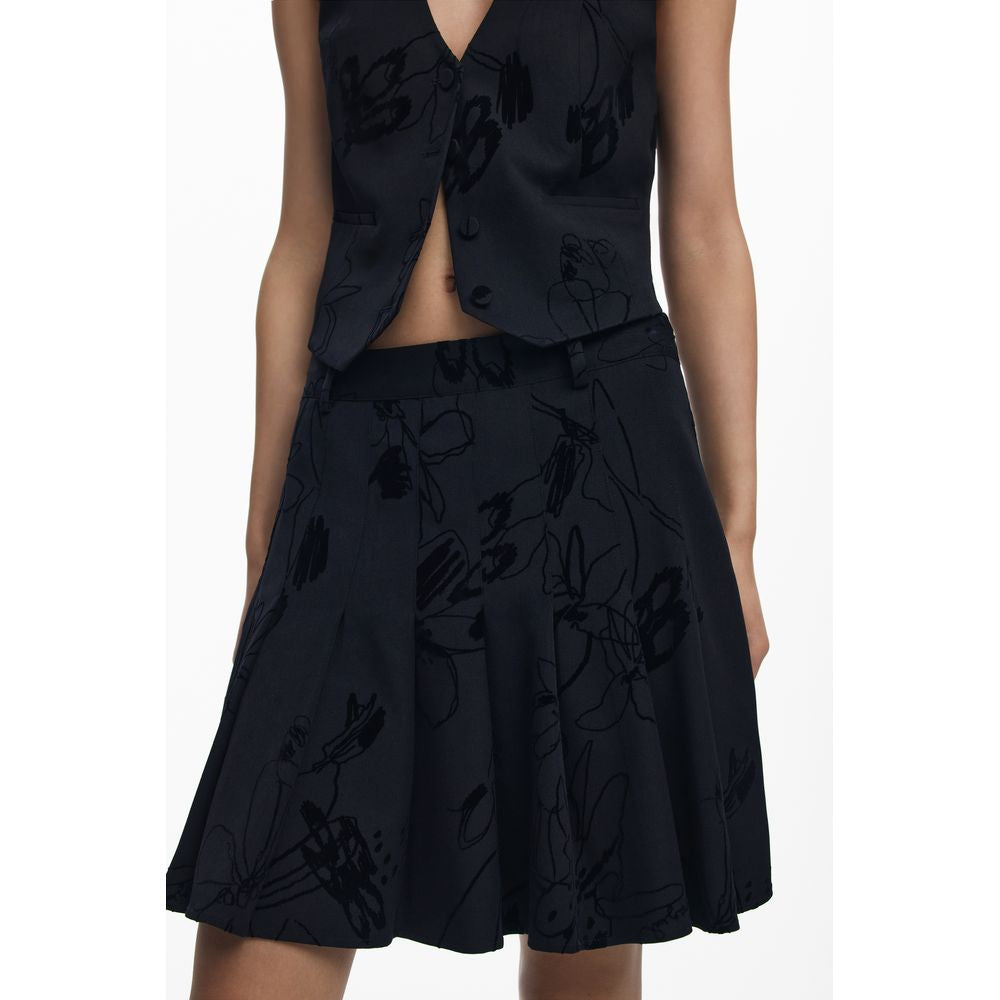 Desigual Black Polyester Women Skirt