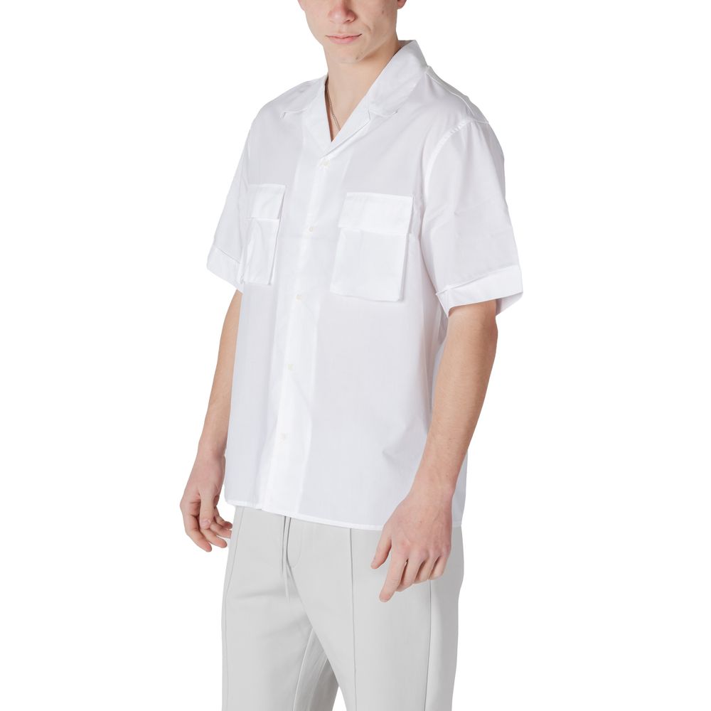 Antony Morato White Lyocell Shortsleeve Shirt