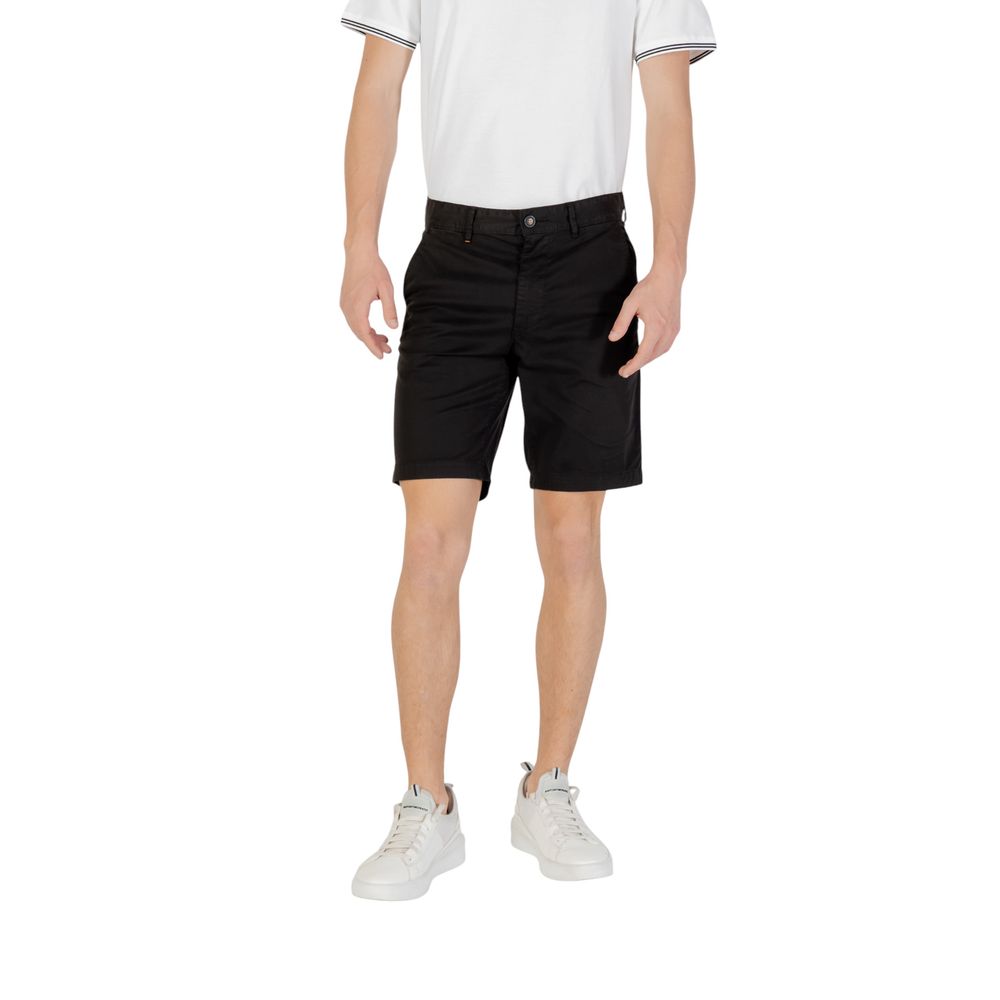 Hugo Boss Black Cotton Bermuda Shorts