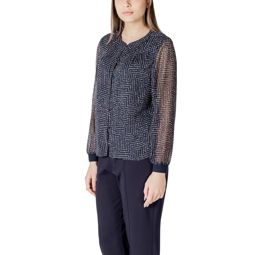 Street One Blue Polyester Blouse