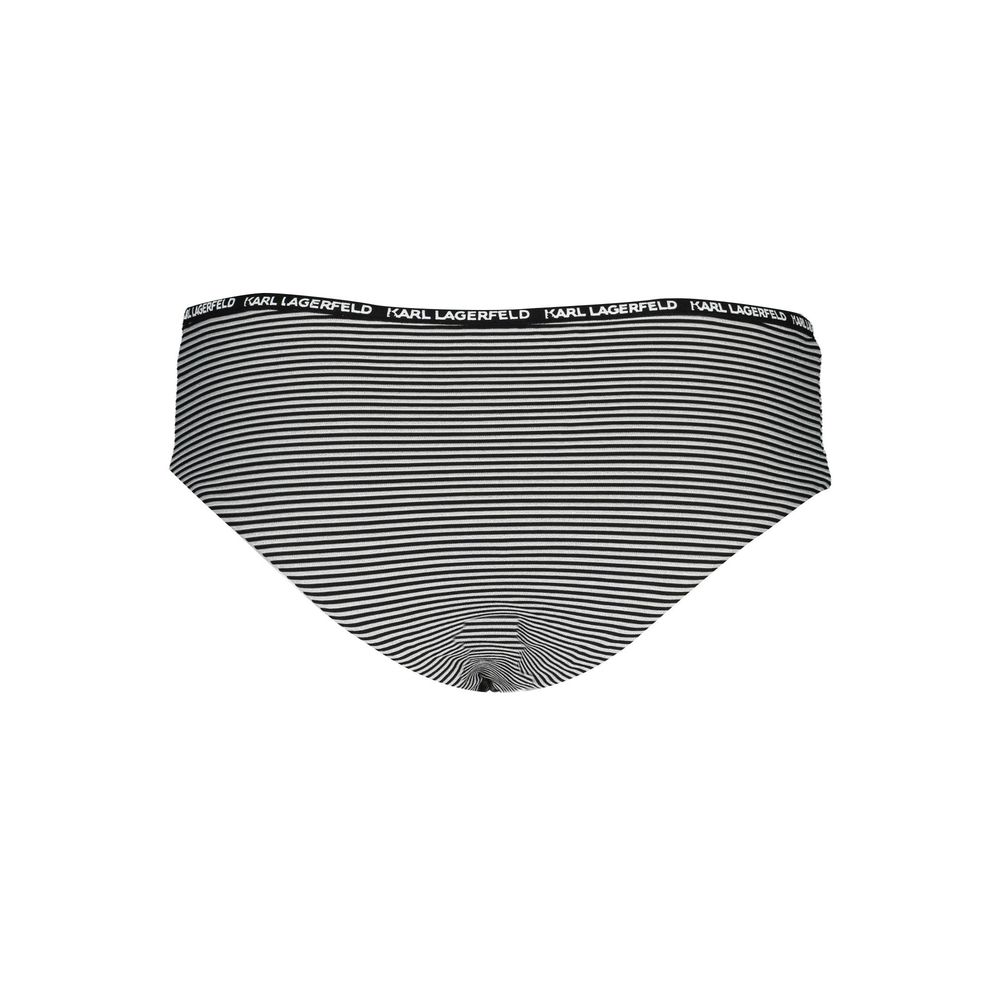 Karl Lagerfeld Black Polyamide Women's Swim Briefs