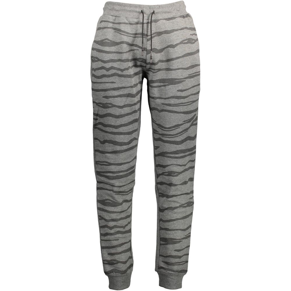 Cavalli Class Grigio Cotton Men's Sports Trouser