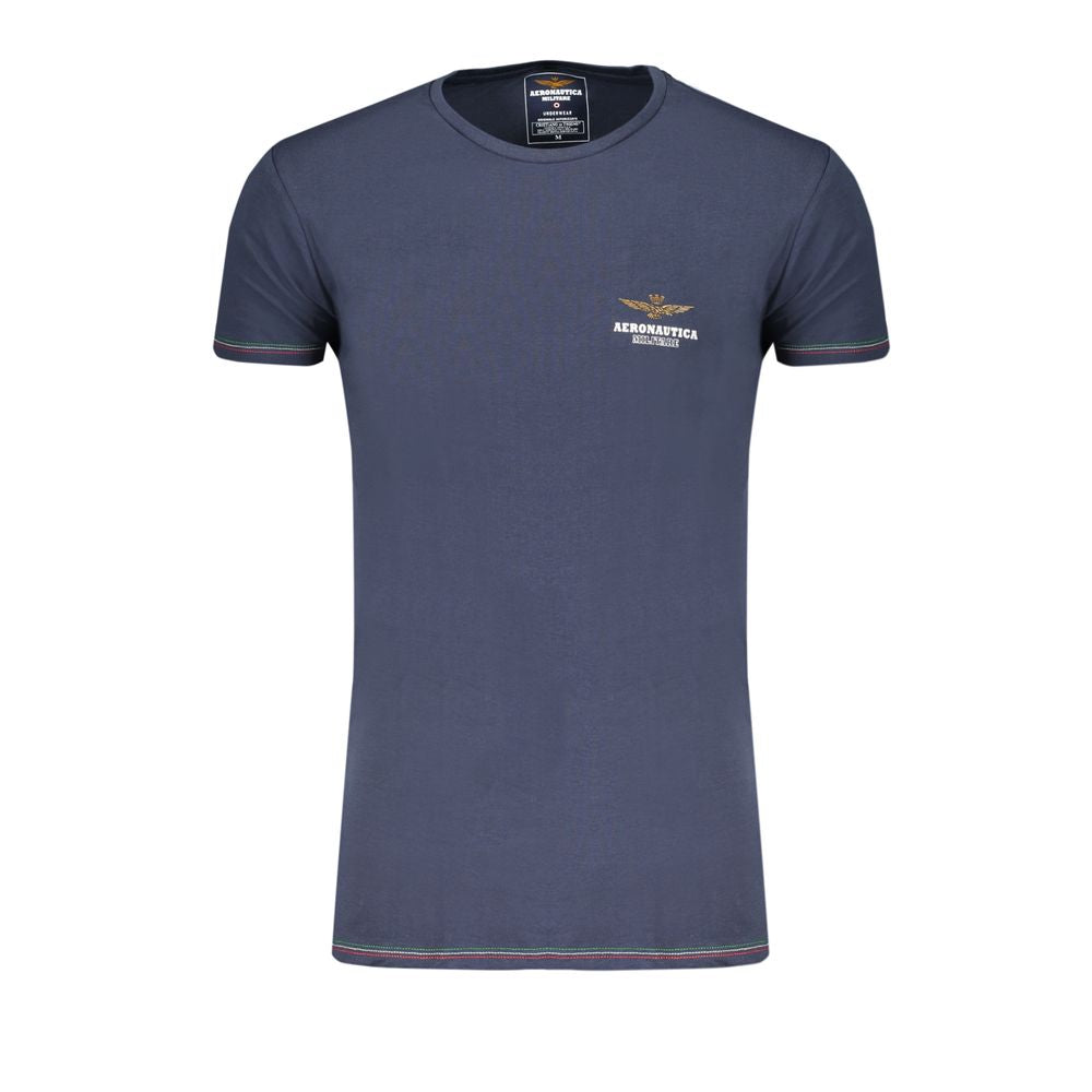 Aeronautica Militare Blue Cotton Male Shirt