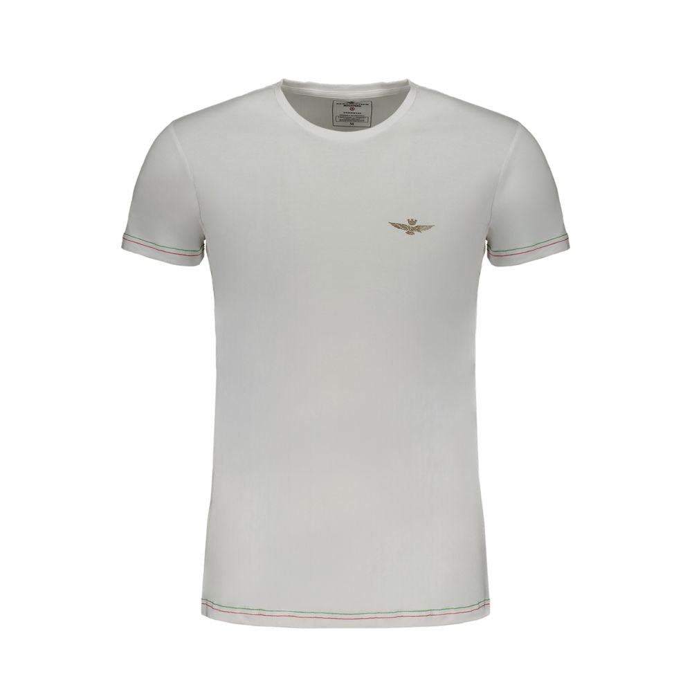 Aeronautica Militare White Cotton Men's T-Shirt