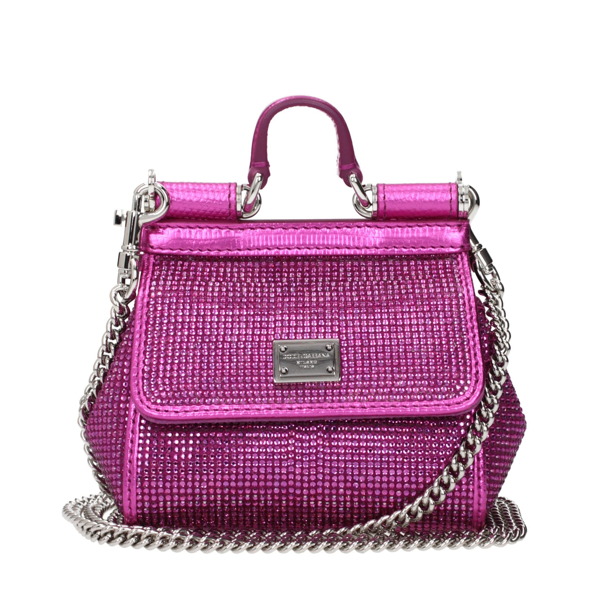 Dolce & Gabbana Pink Satin Handbag