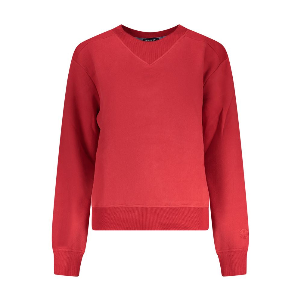 North Sails Red Cotton Women Sweatshirt