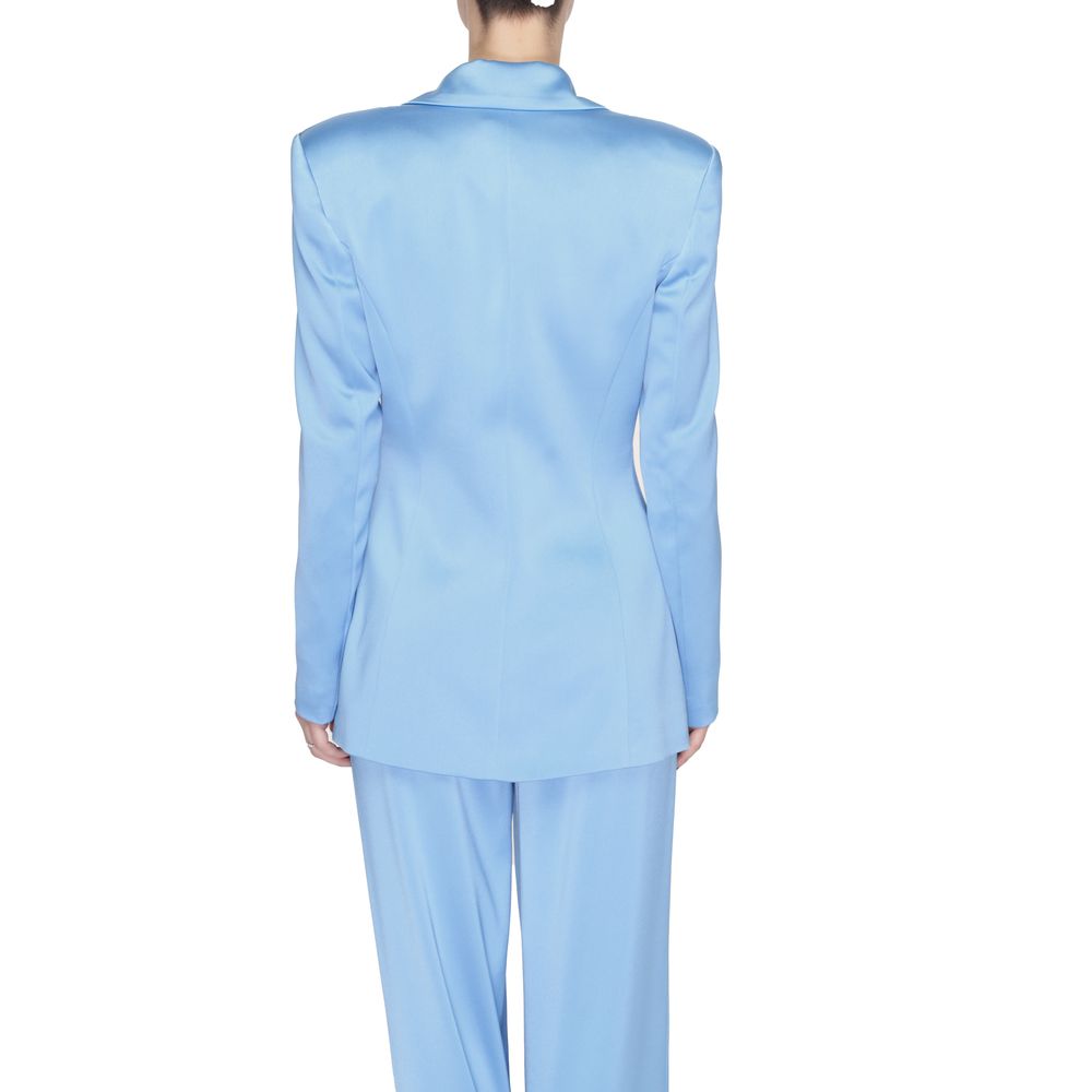 Silence Blue Polyester Blazer
