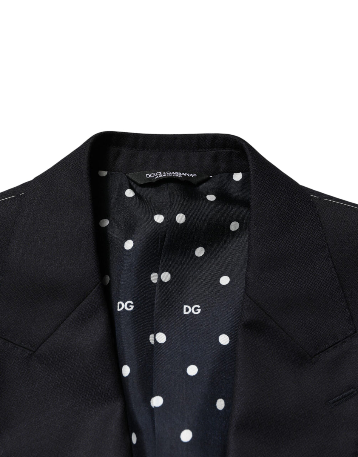 Dolce & Gabbana Dark Blue Wool Single Breasted Men 2 Piece Suit