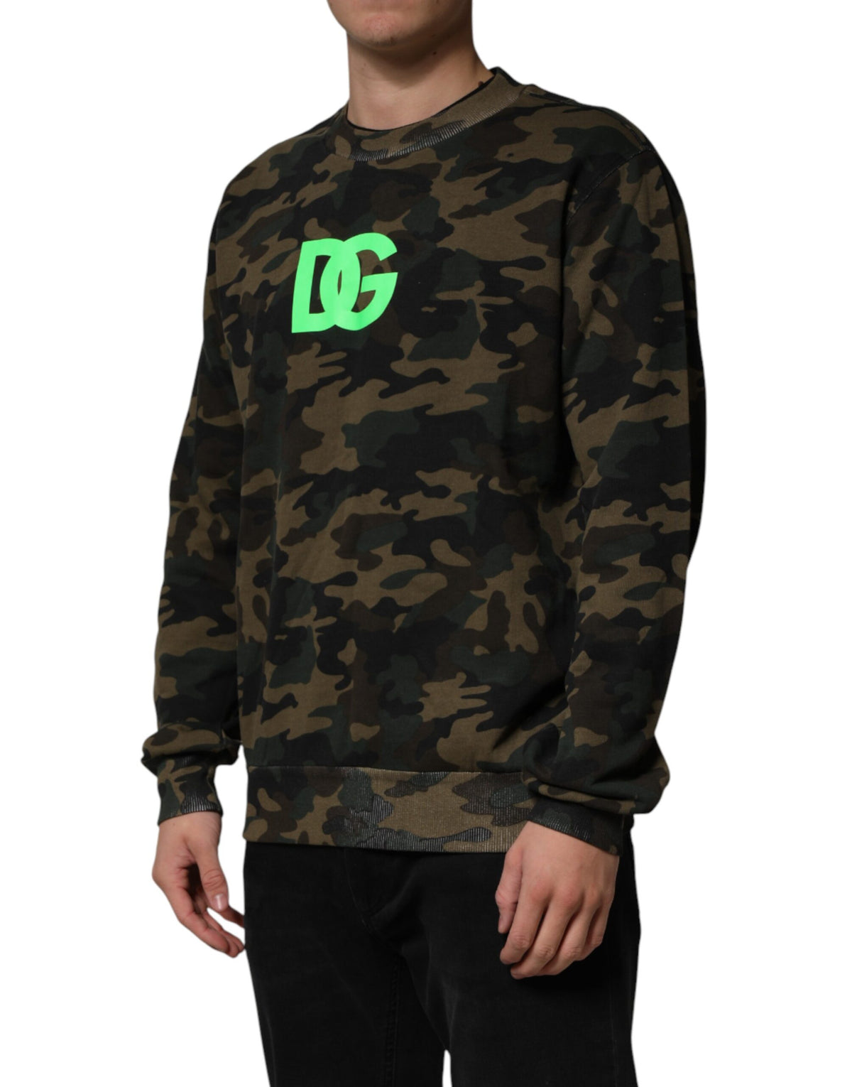 Dolce & Gabbana Multicolor Camouflage Men Sweatshirt Sweater