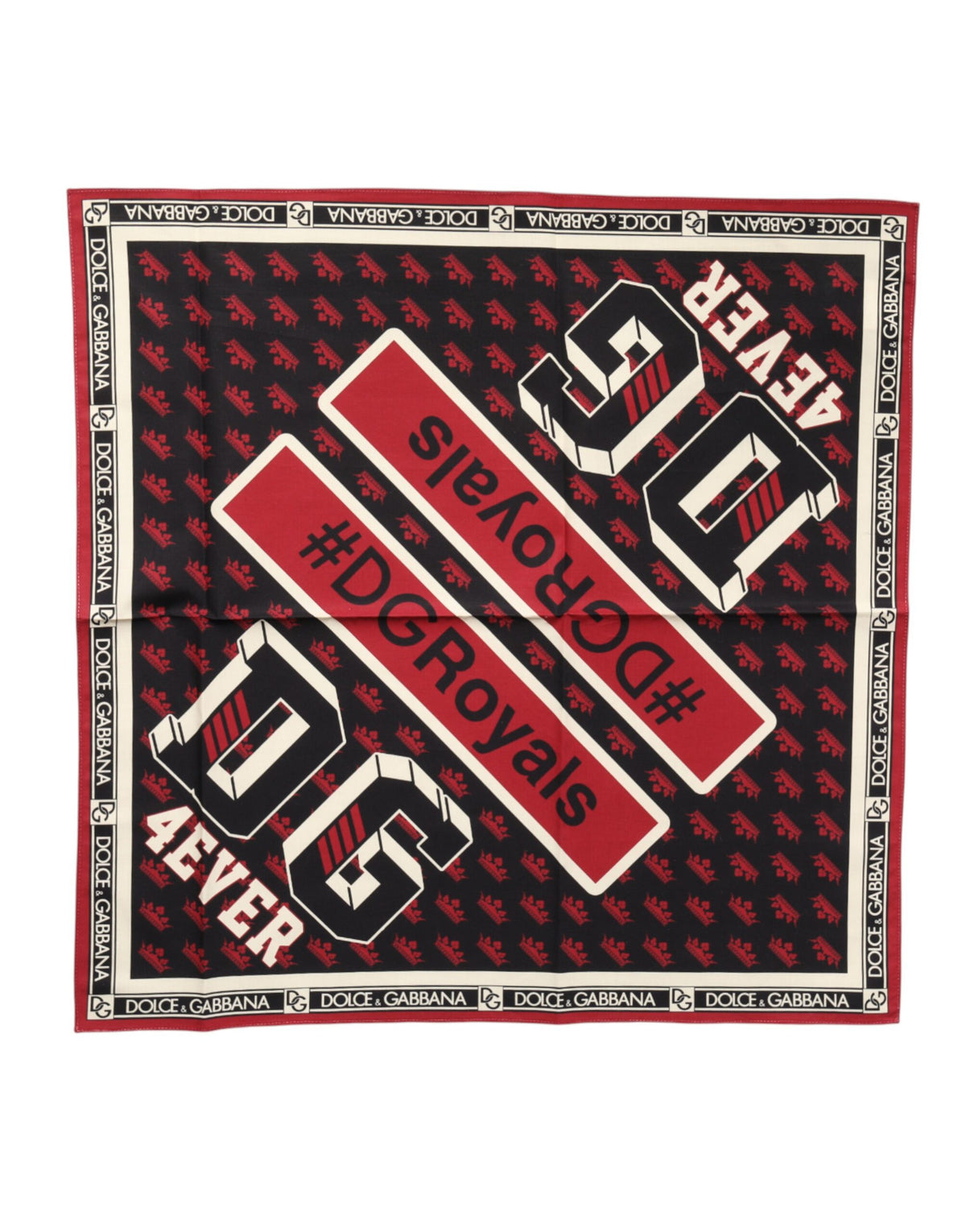 Dolce & Gabbana Multicolor #DGRoyals Square Foulard 50cm x 49.5cm Scarf
