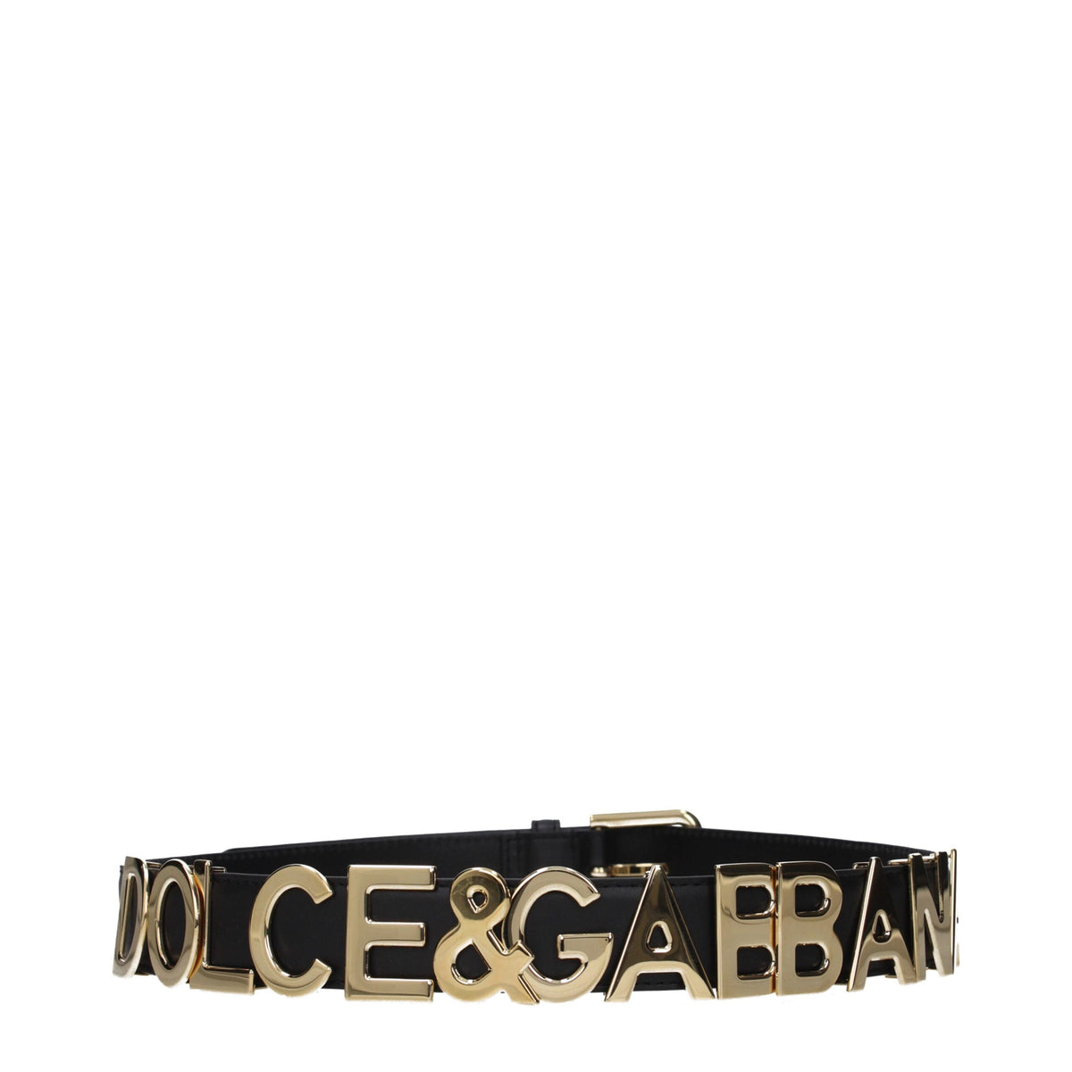 Dolce & Gabbana Black Leather Regular Belt
