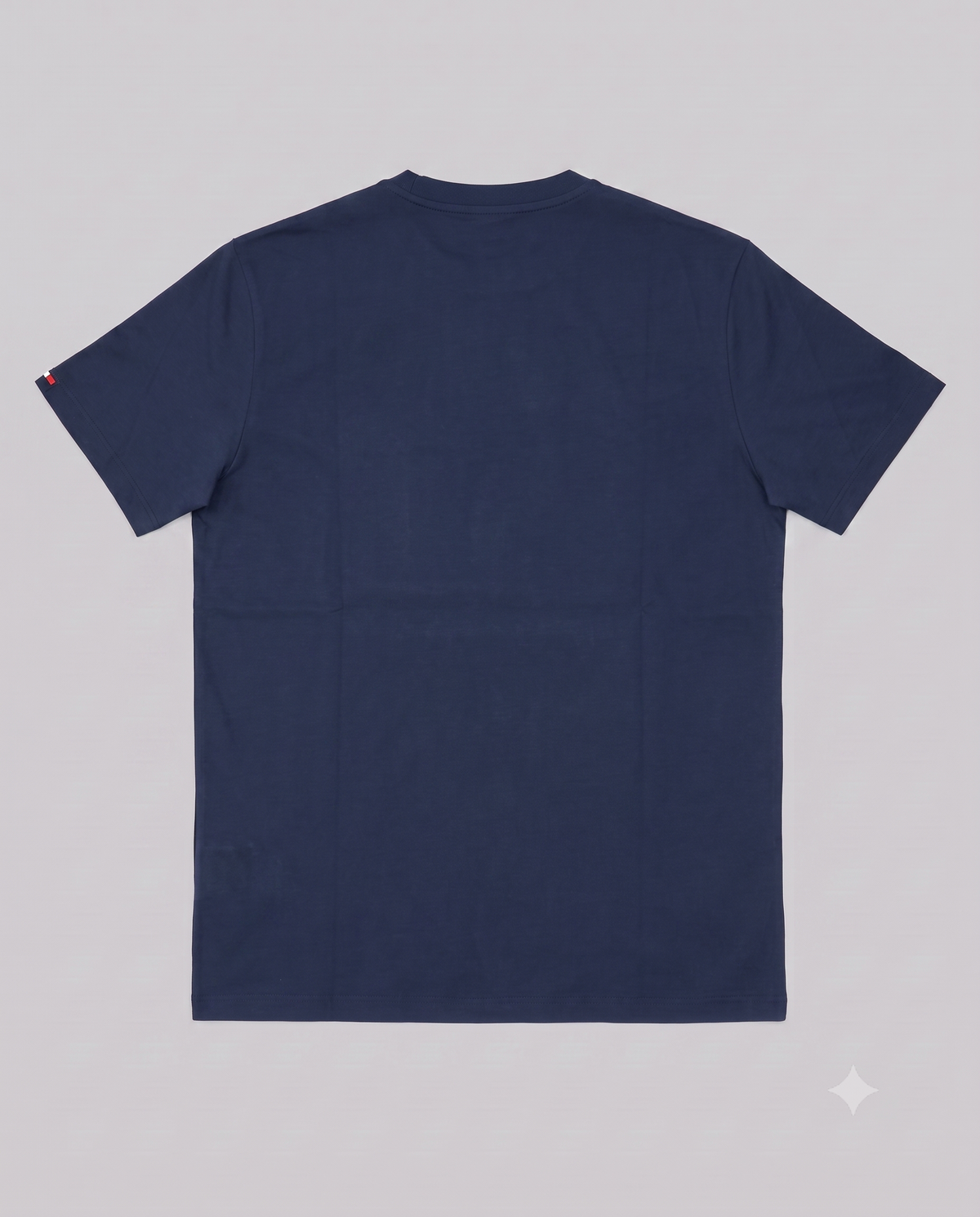 Stefano Ricci Silk Cotton T-Shirt with Eagle Embroidery | Navy