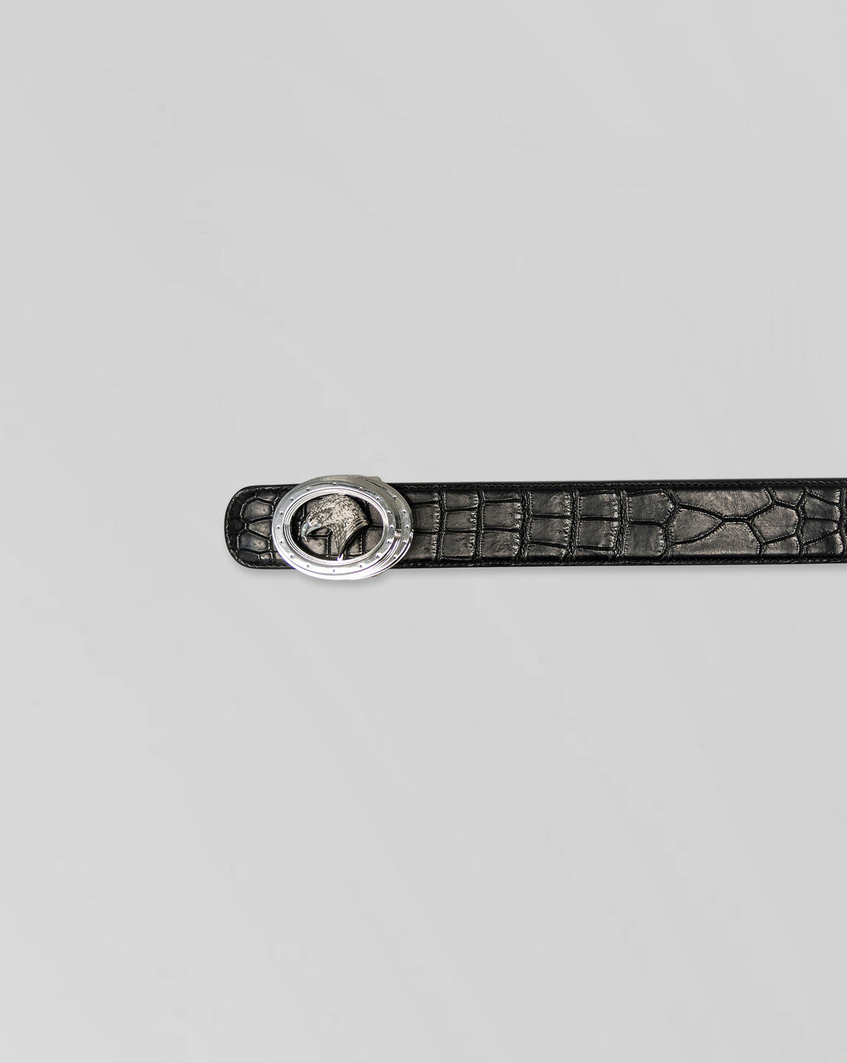 Stefano Ricci Crocodile Leather Belt Eagle Buckle