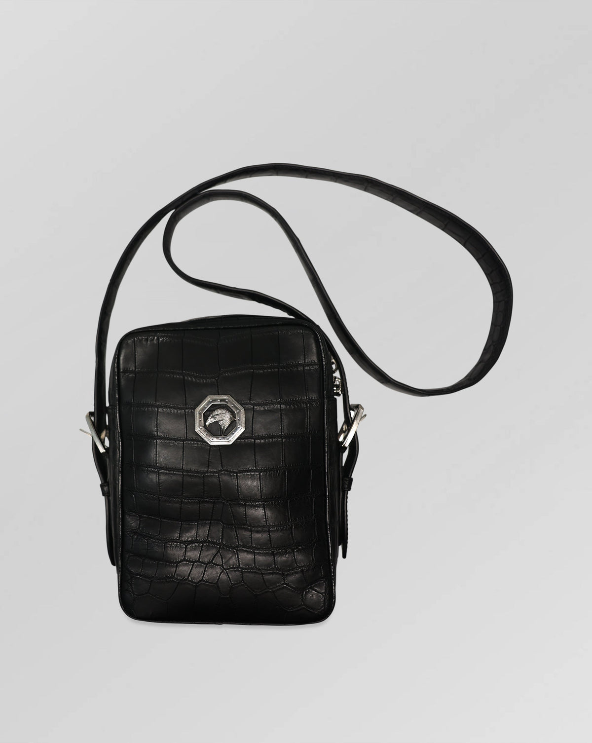 Stefano Ricci Crocodile Leather Mini Crossbody Messenger Bag