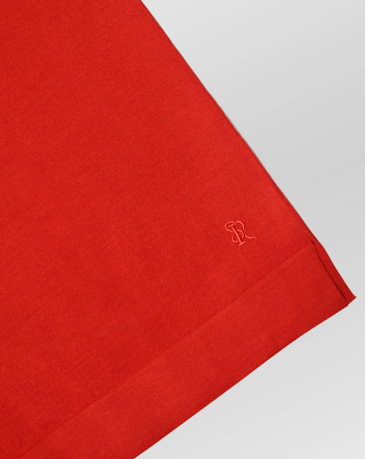 Stefano Ricci Silk Wool Long Sleeve Crew Neck Sweater | Red