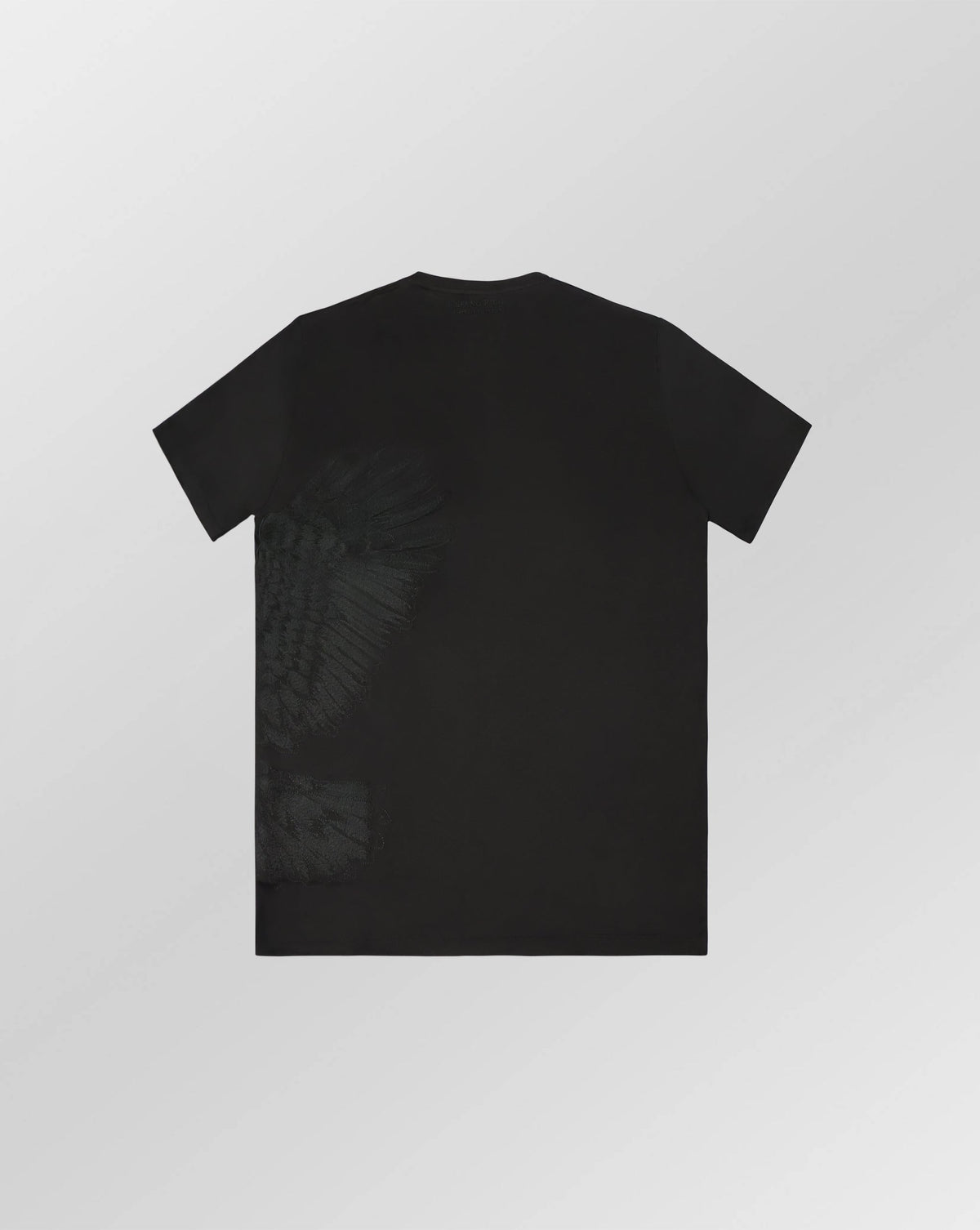 Stefano Ricci Silk Cotton Eagle Embroidered T-Shirt | Black