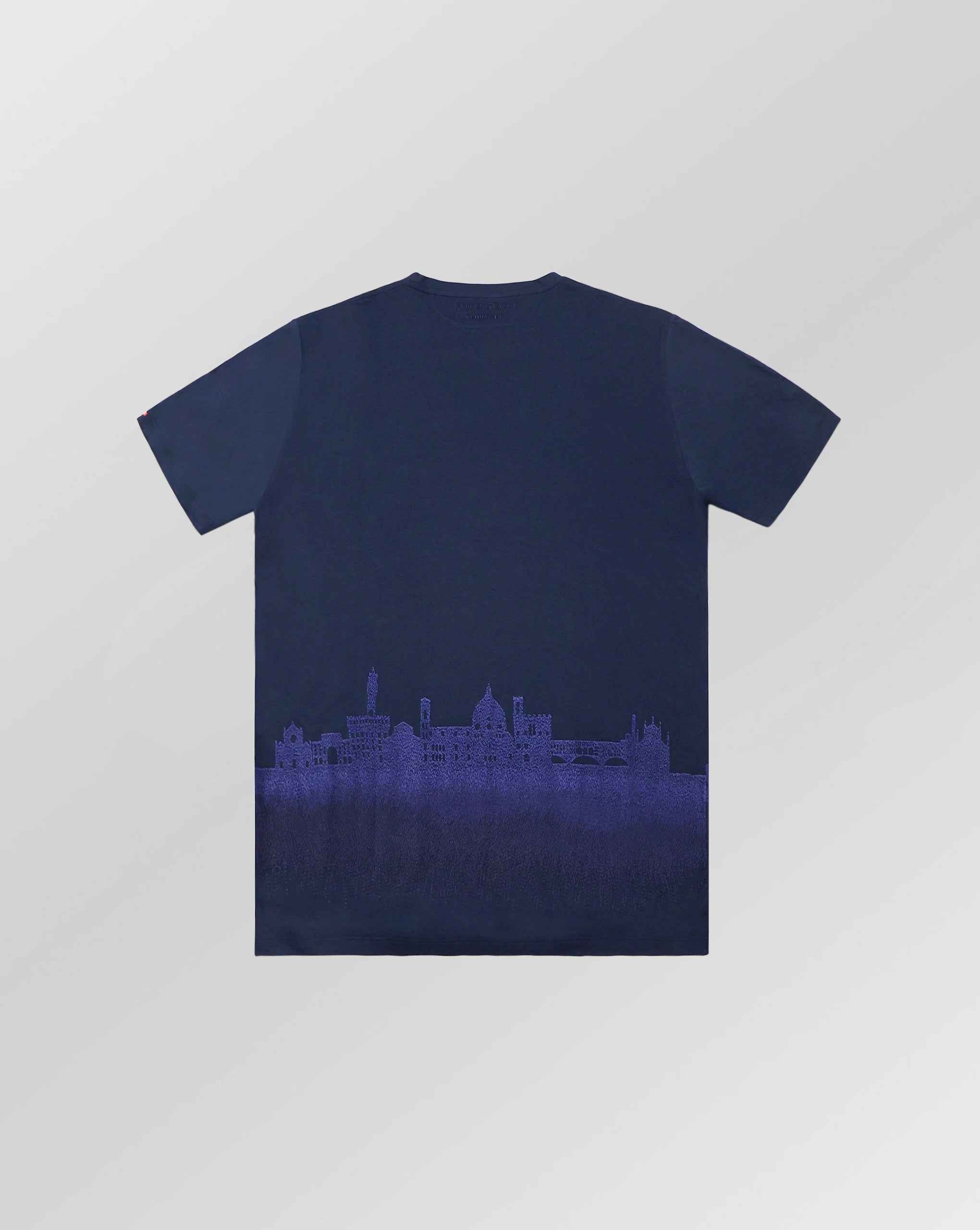 Stefano Ricci Silk Cotton T-Shirt Eagle Skyline (Copy)